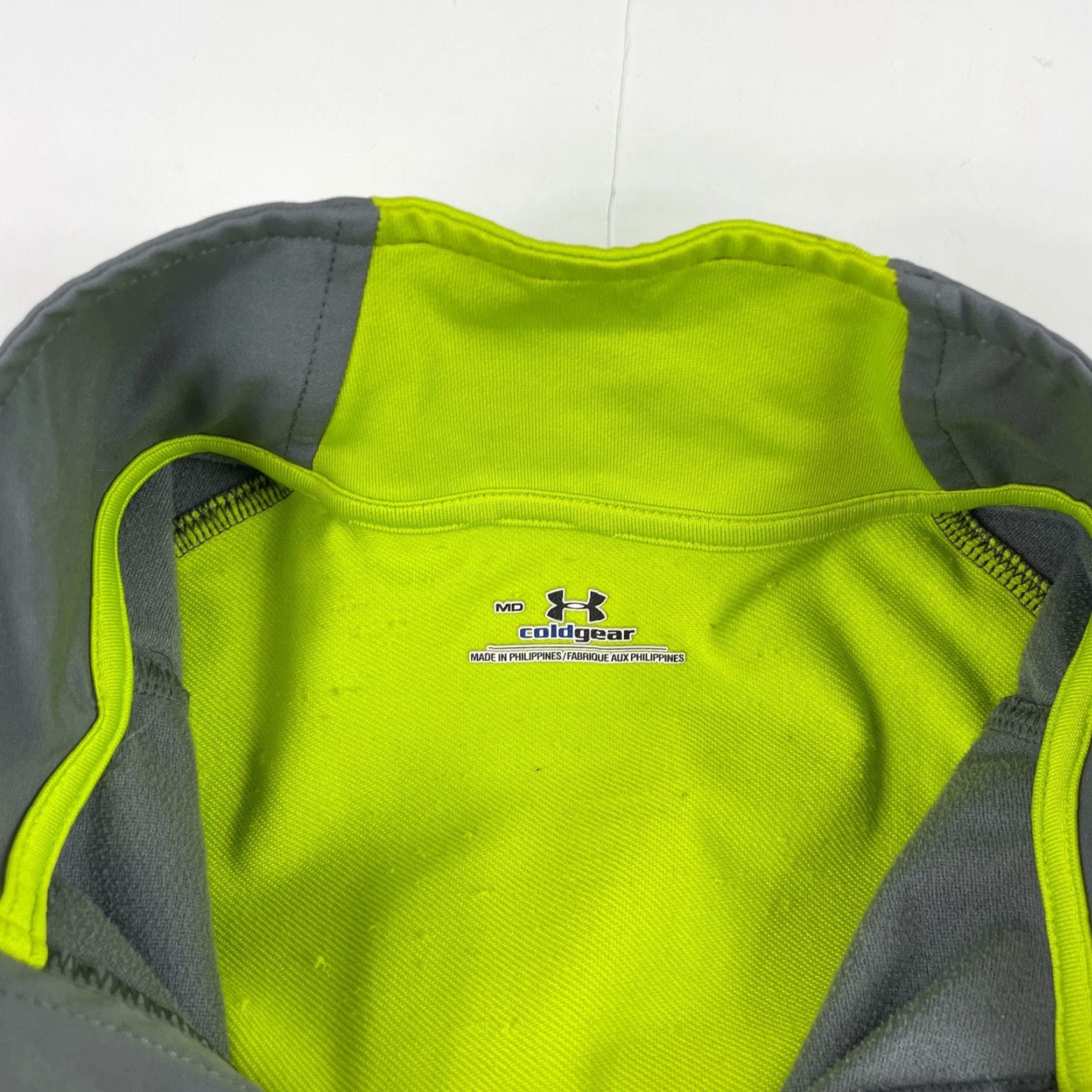 Under Armour Under Armour Jacket Men Medium Gray Yellow ColdGear Full Zip Softshell Lined Ski Activities: Outdoor, Ski, Casual Mens Size US M / EU 48-50 / 2 - 7 Thumbnail