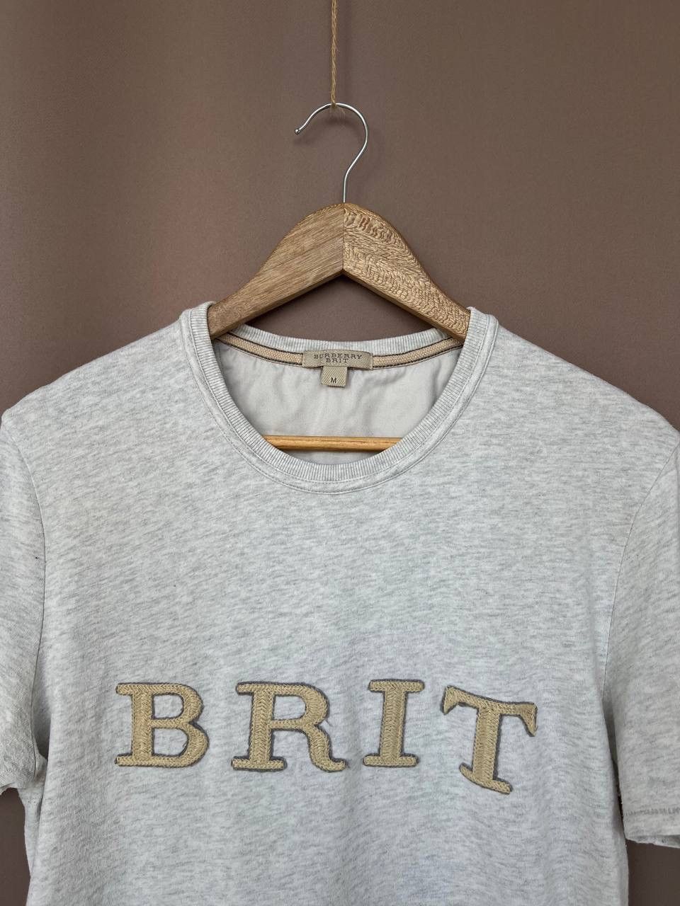 Burberry Burberry Brit Embroidery Slim Fit T-Shirt Mens Size M Size US M / EU 48-50 / 2 - 2 Thumbnail