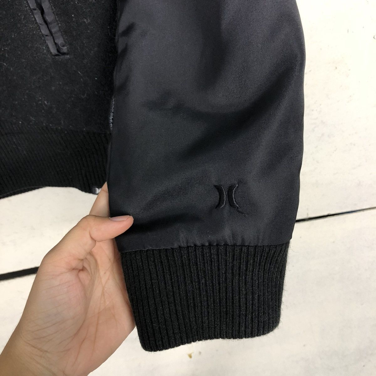 Japanese Brand 🔥RICH BLACK BOMBER JACKET DESIGN HURLEY ISSEY MIYAKE Size US M / EU 48-50 / 2 - 18 Thumbnail