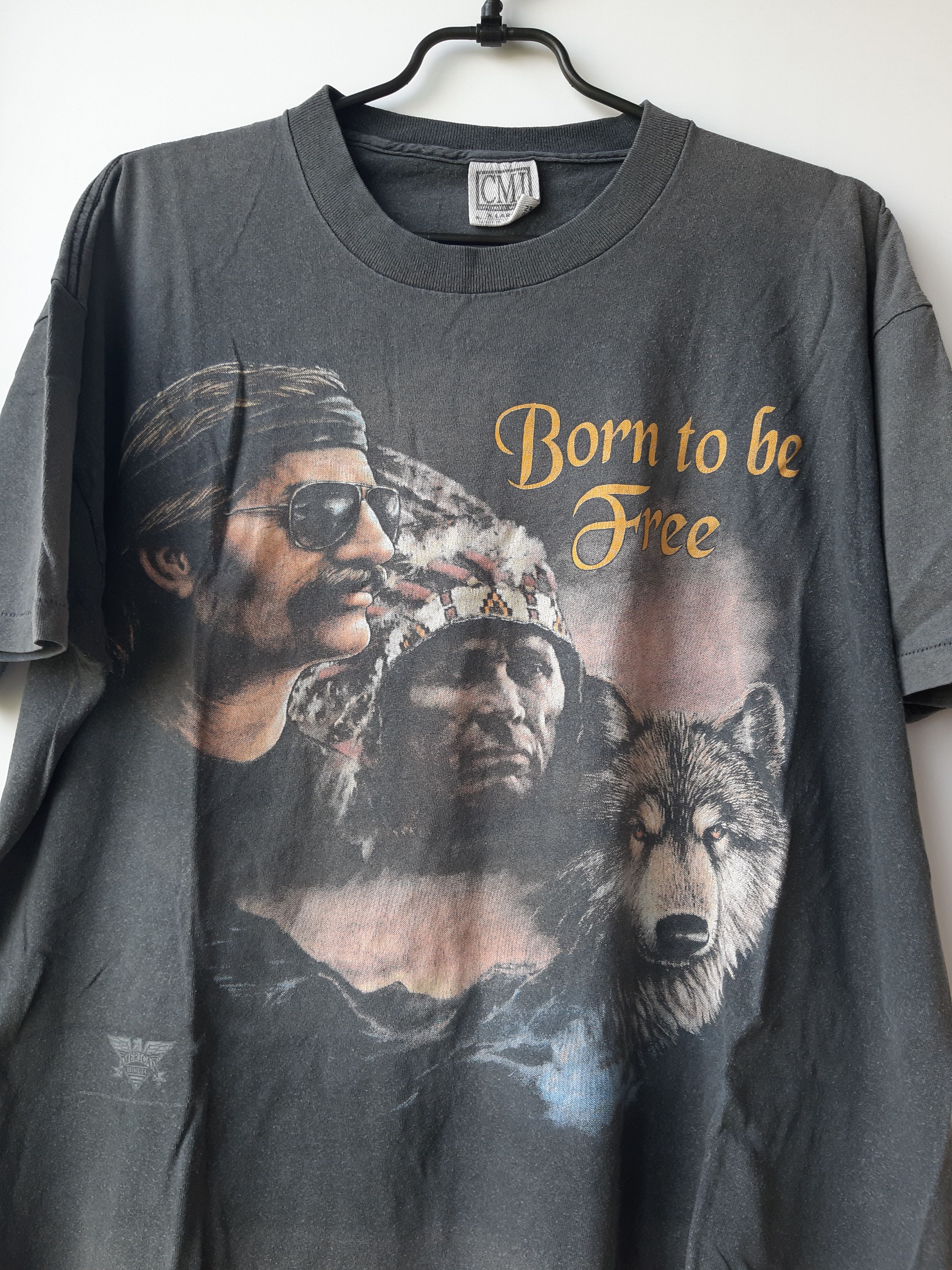 Vintage Vintage American Biker 3D Emblem CMJ 1993 - 1731 T Shirt Size US XL / EU 56 / 4 - 2 Thumbnail