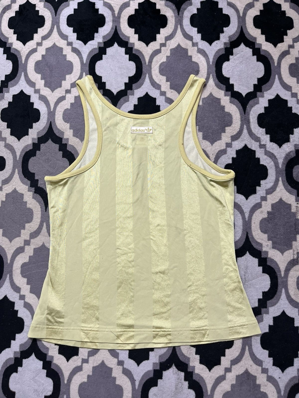 Adidas × Dolce & Gabbana 2000s adidas center logo striped gold tank top Size M / US 6-8 / IT 42-44 - 2 Thumbnail