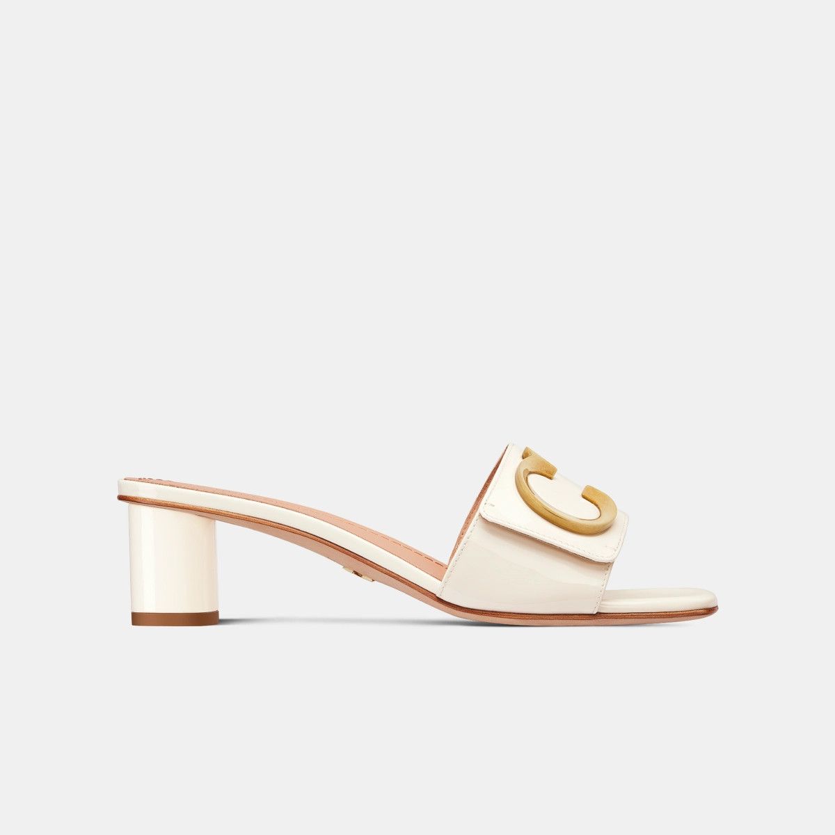o1bcso1str0225 Heeled Slide in White