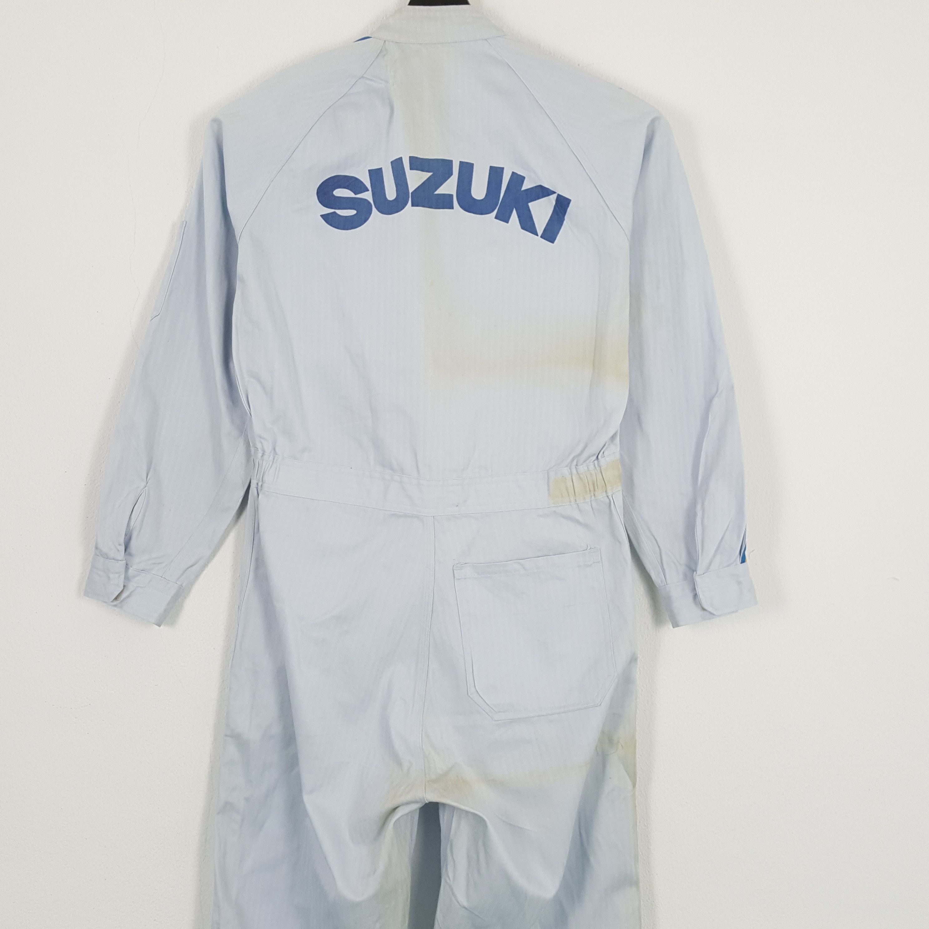 Japanese Brand × Vintage SUZUKI Workwear Racing Crew Style Coverall Jacket Size US M / EU 48-50 / 2 - 2 Thumbnail