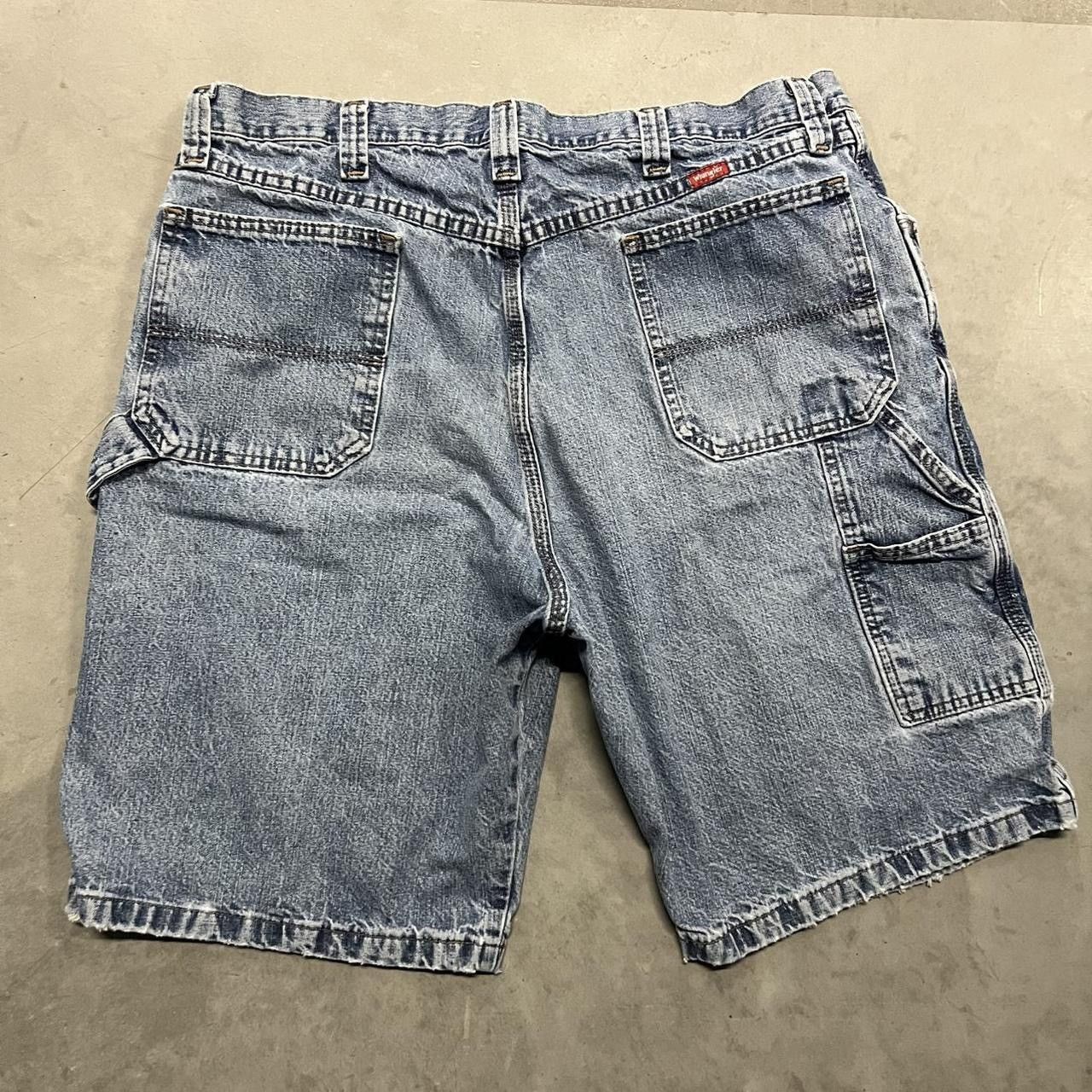 Japanese Brand × Vintage Crazy Vintage Y2K Wrangler Carpenter Denim Jean Short Jorts! Size US 34 / EU 50 - 3 Thumbnail