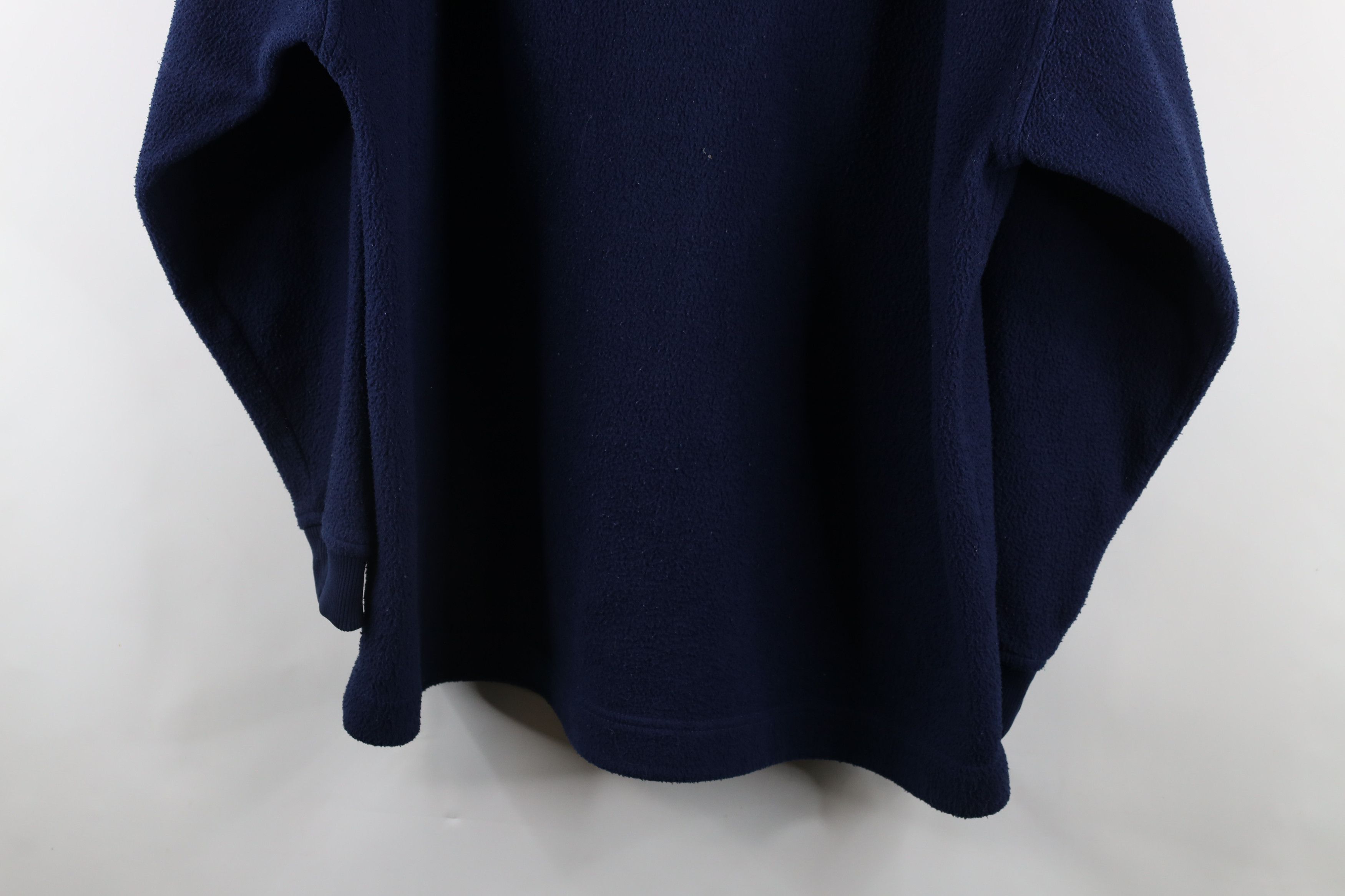 Vintage Vintage 90s Streetwear Blank Baggy Fit Fleece Henley Hoodie Size US XL / EU 56 / 4 - 12 Thumbnail