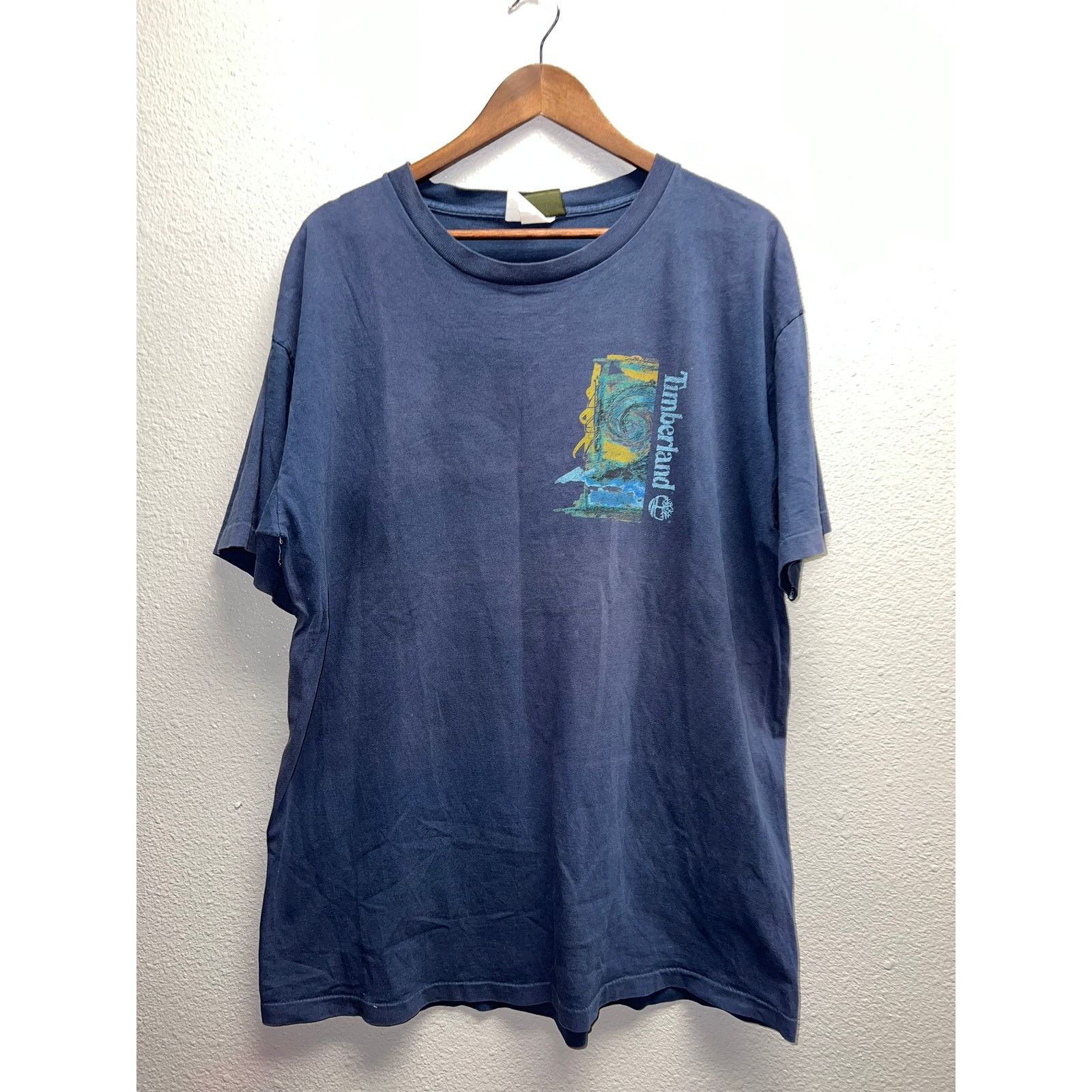 Timberland Vintage Timberland Weathergear Shirt Blue Surf Art Tee VTG X Size US XL / EU 56 / 4 - 2 Thumbnail