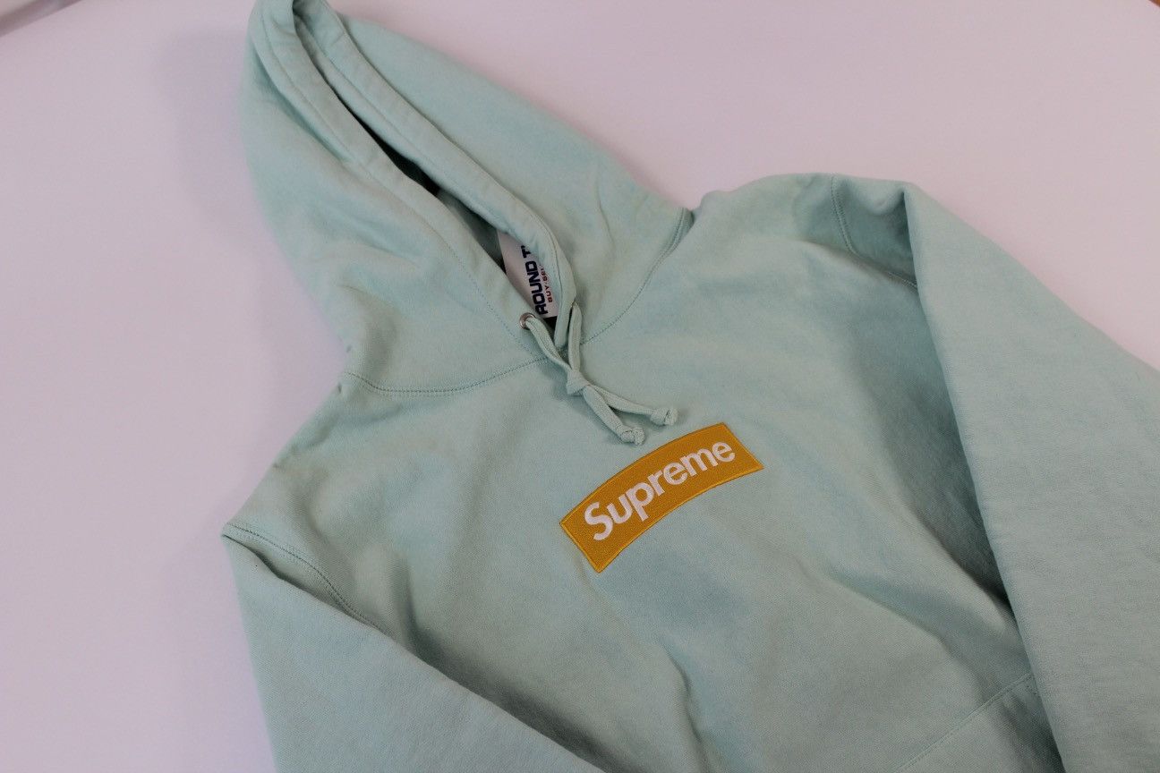 Supreme Supreme Box Logo Hooded Sweatshirt 'Ice Blue' Size US L / EU 52-54 / 3 - 4 Thumbnail