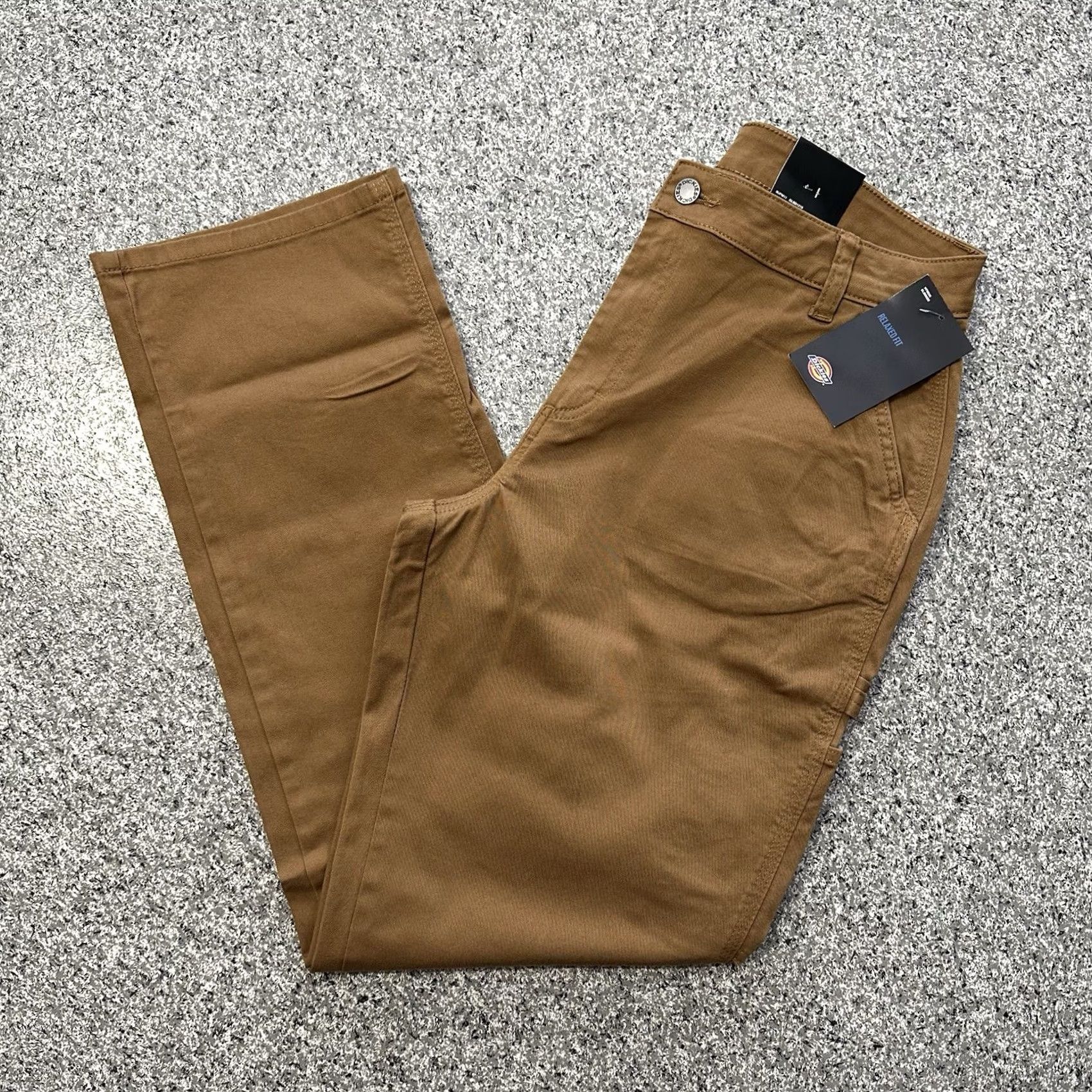 Dickies Dickies Carpenter Pants Womens 30x31 Brown Relaxed Fit Utility Stretch High Rise Size 30" / US 8 / IT 44 - 2 Thumbnail