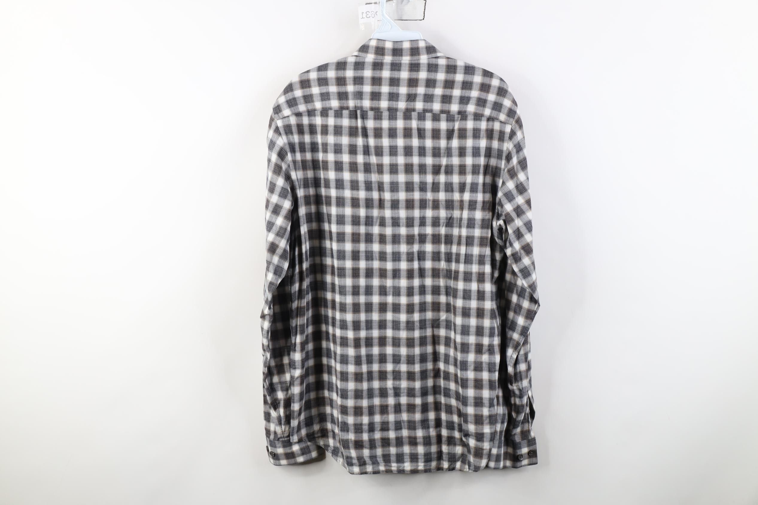 Theory Theory Irving Betton Check Plaid Collared Button Shirt Size US M / EU 48-50 / 2 - 9 Thumbnail