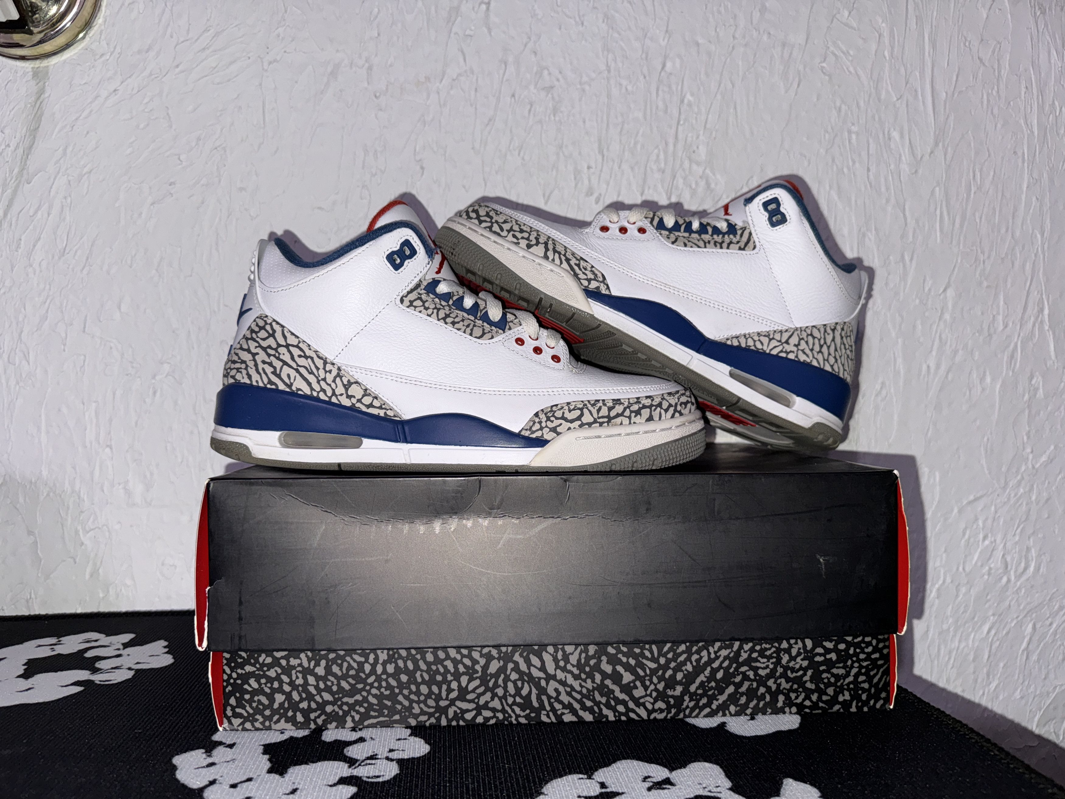 Jordan Brand × Nike US Size 9 - Nike Air Jordan 3 Retro OG Mid True Blue 2016 Size US 9 / EU 42 - 2 Thumbnail