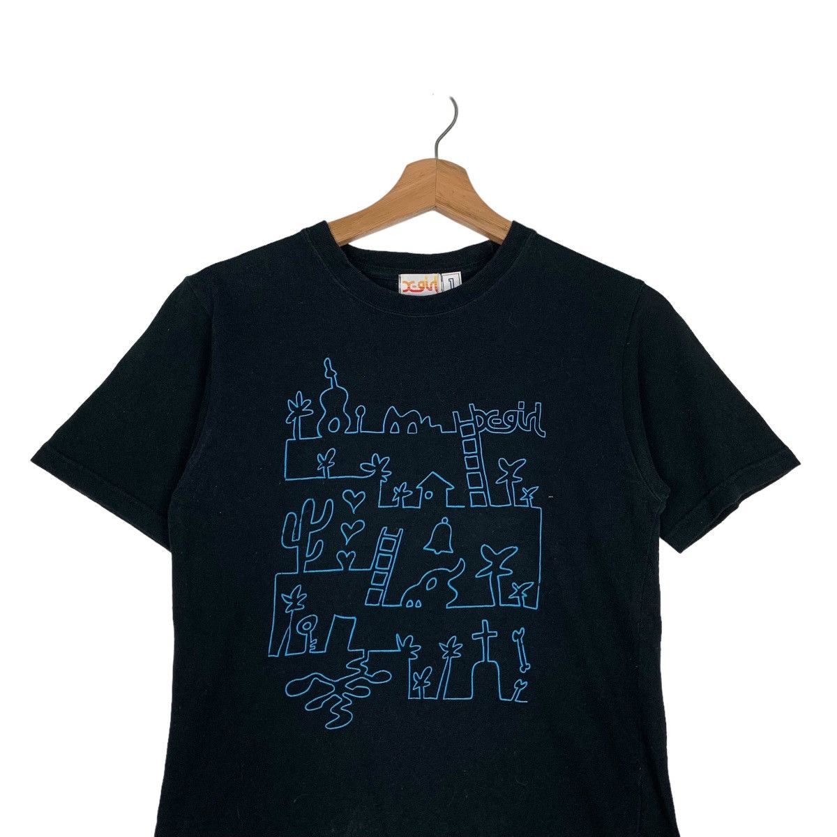 Japanese Brand X-GIRL Made in Japan Childhood Game Printed Tees #0340-C16 Size S / US 4 / IT 40 - 3 Thumbnail