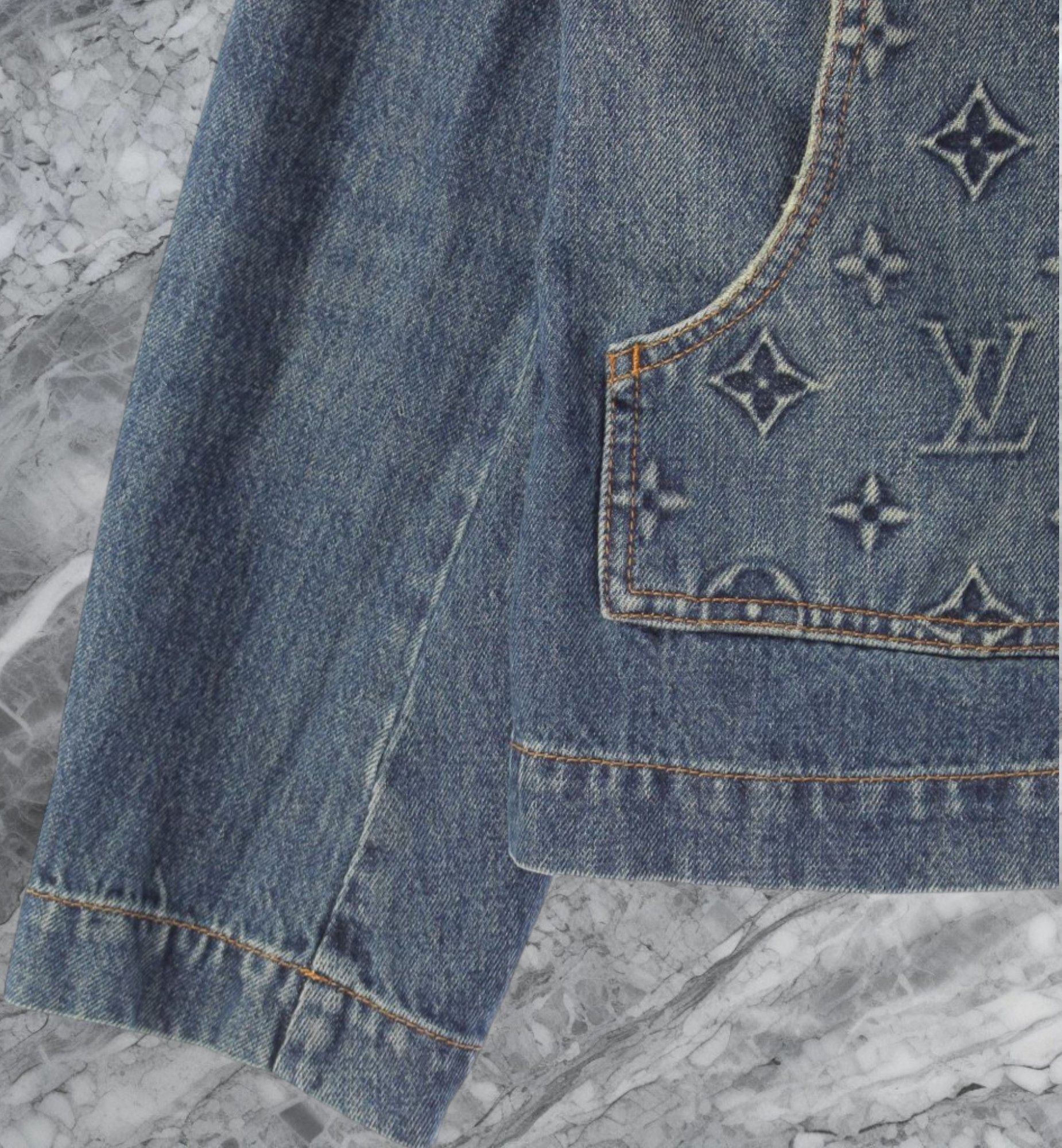 Louis Vuitton Louis Vuitton LV Carpenter Monogram Denim Jacket Size US M / EU 48-50 / 2 - 4 Thumbnail