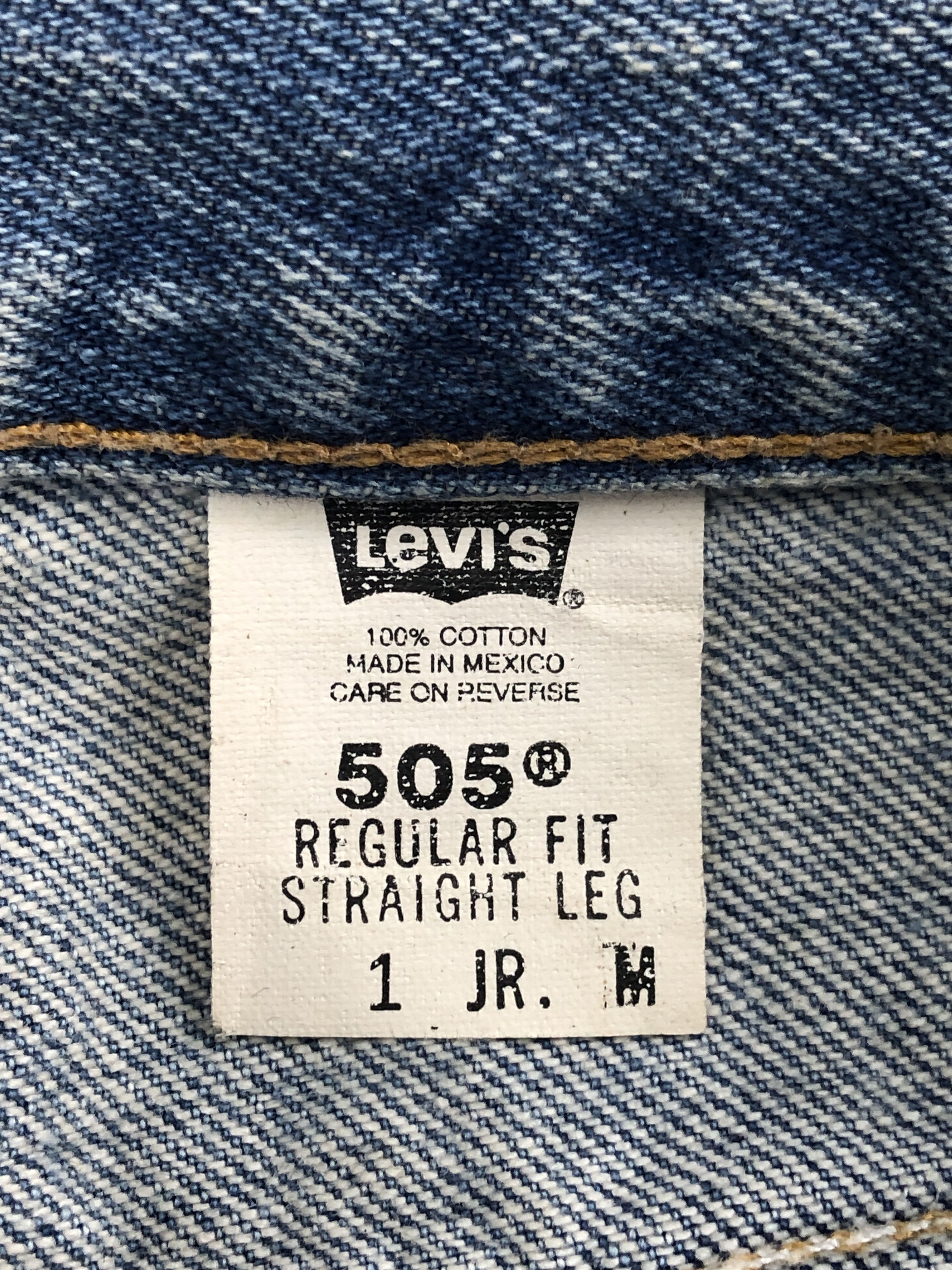 Levi's Vintage 90s Levis 505 Regular Light Blue Jeans DP2451 Size US 26 / EU 42 - 7 Thumbnail