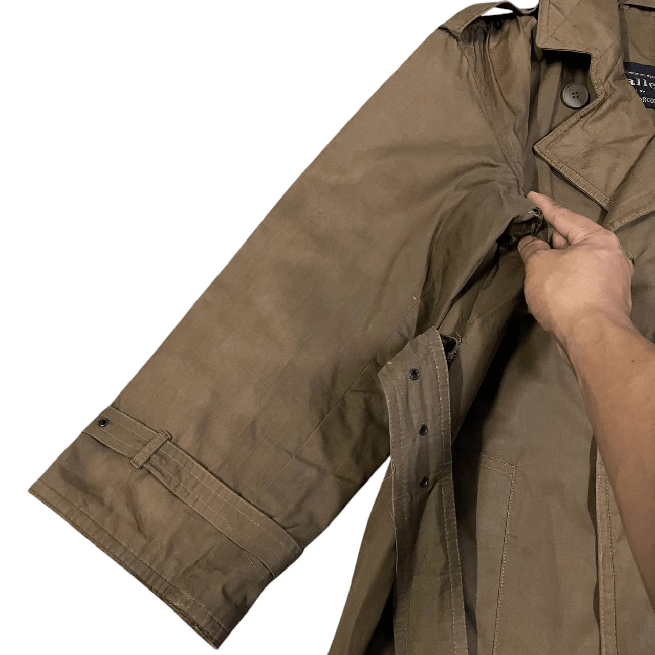 Giorgio Armani Vintage 80's Giorgio Armani x Allegri Quilted Trench Coat Size US S / EU 44-46 / 1 - 5 Thumbnail