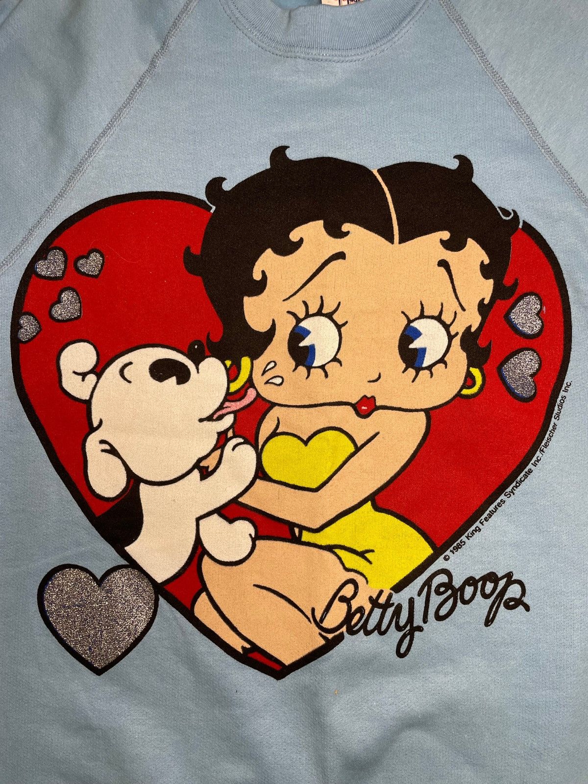 Cartoon Network × Vintage Vintage 1980s Betty boop puppy love crewneck Size US M / EU 48-50 / 2 - 2 Thumbnail