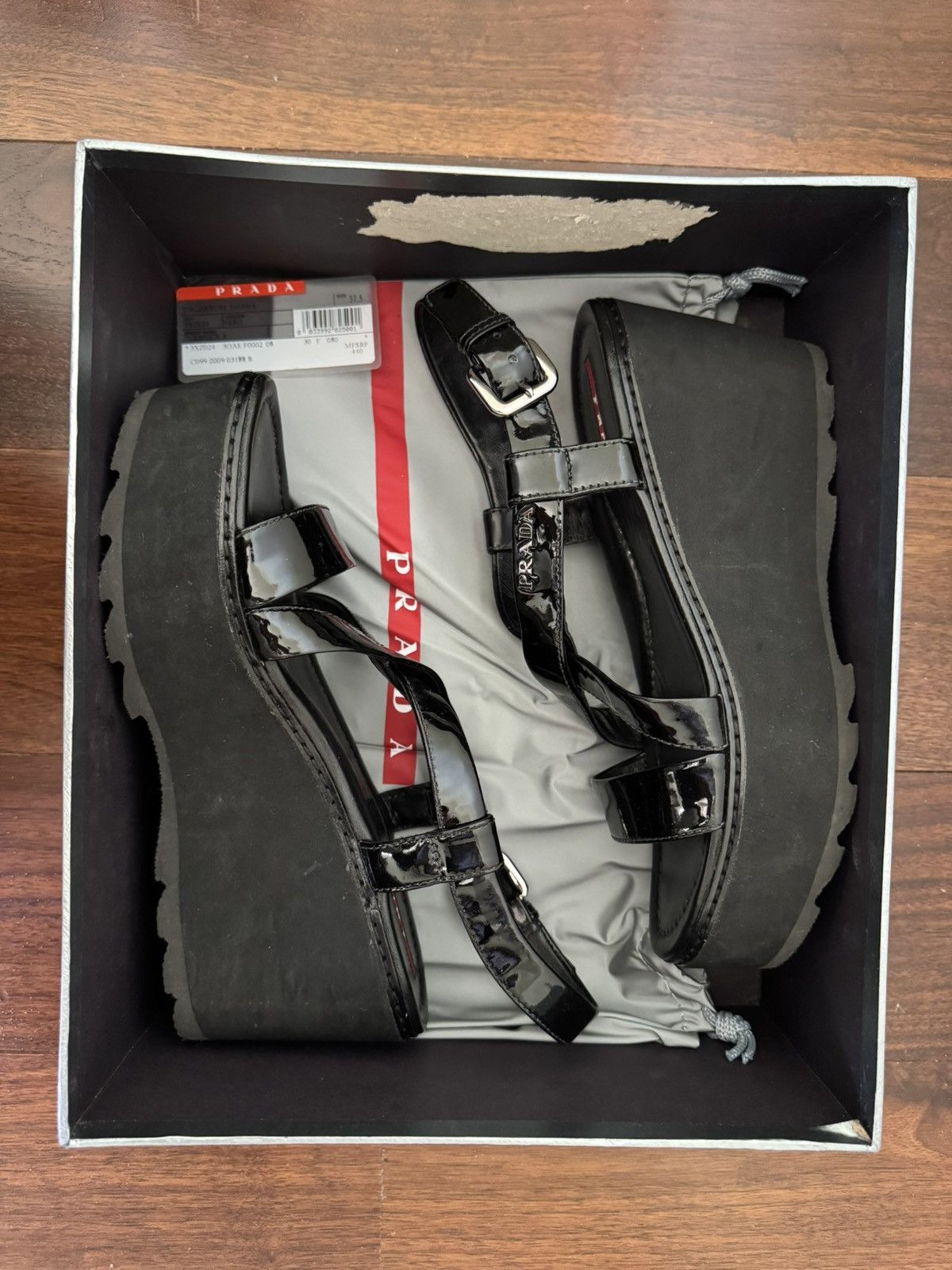 Prada Prada Calzature Donna (Black) Size US 7.5 / IT 37.5 - 9 Thumbnail