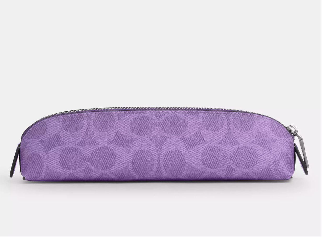 Coach Pencil Case In Signature Canvas CZ206 Size ONE SIZE - 5 Thumbnail