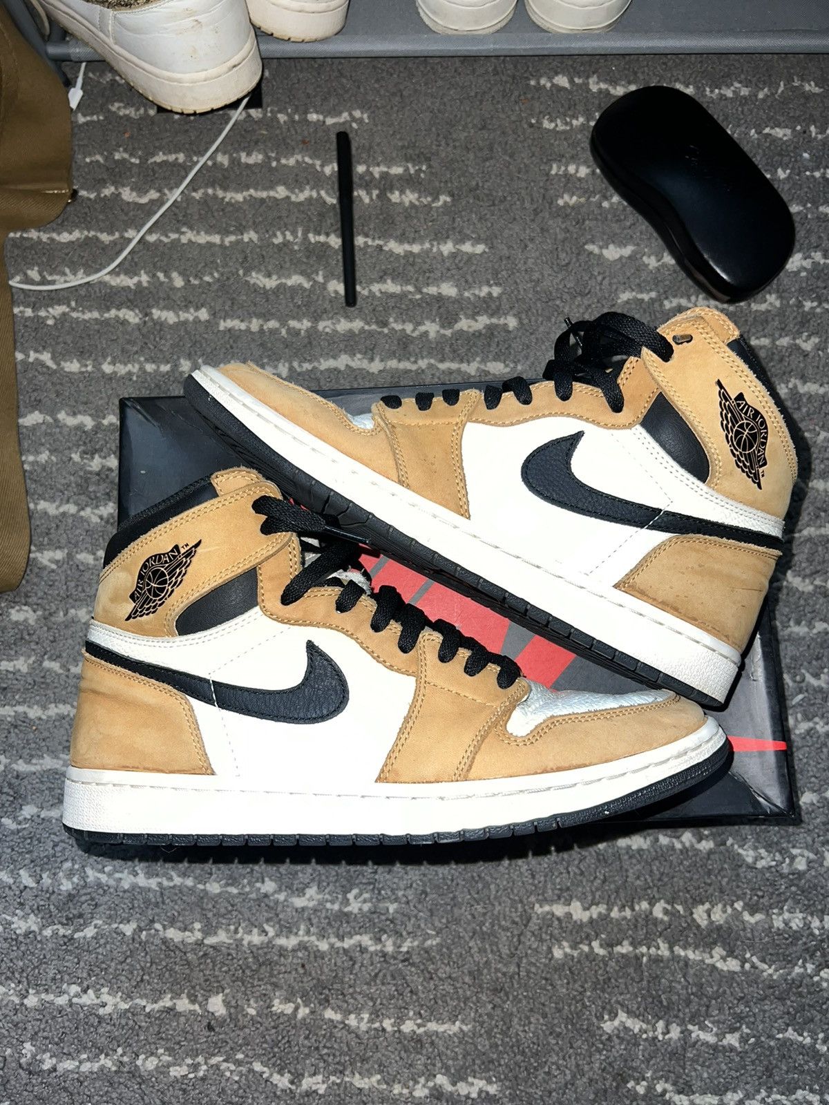 image of Jordan Brand 1 Hi OG ‘Rookie Of The Year’ - Size 11 Shoes in Brown, Men's