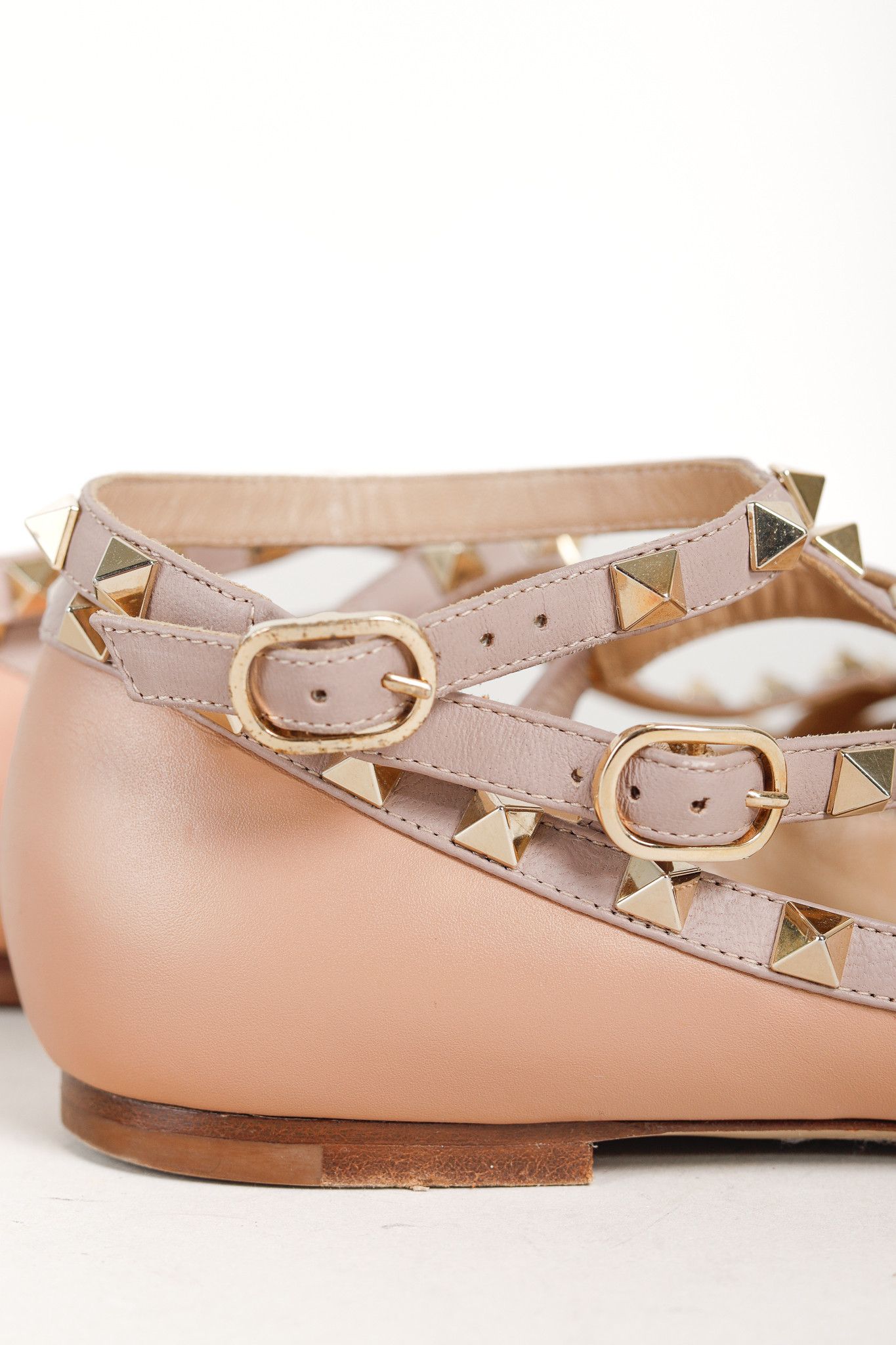 Valentino Valentino Garavani Rockstud Triple Cage Ballerina Flat Size US 5.5 / IT 35.5 - 8 Thumbnail
