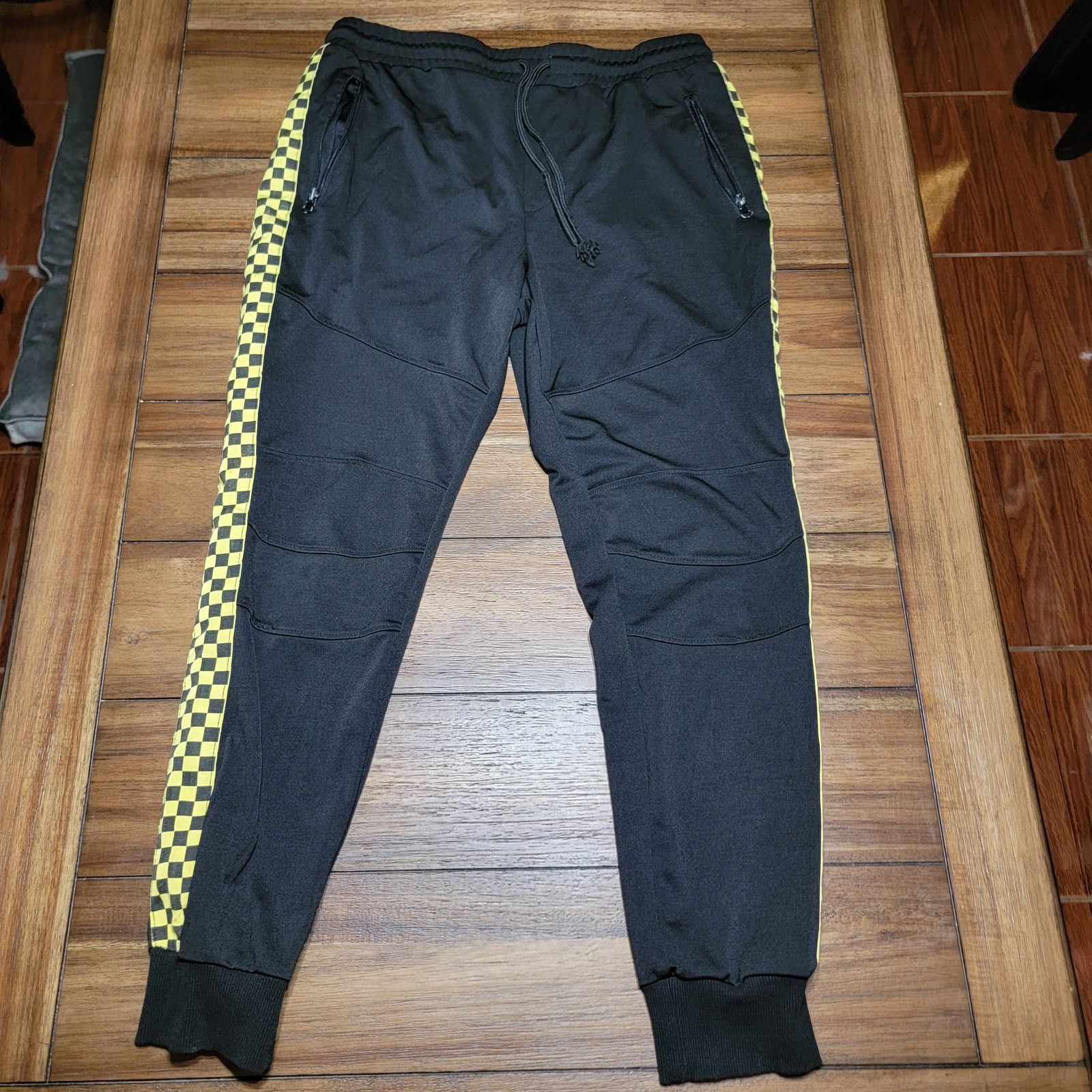 Forever 21 Forever 21 Joggers w/ Checker Stripes & Zipper Pockets - XL Size US 33 - 1 Thumbnail