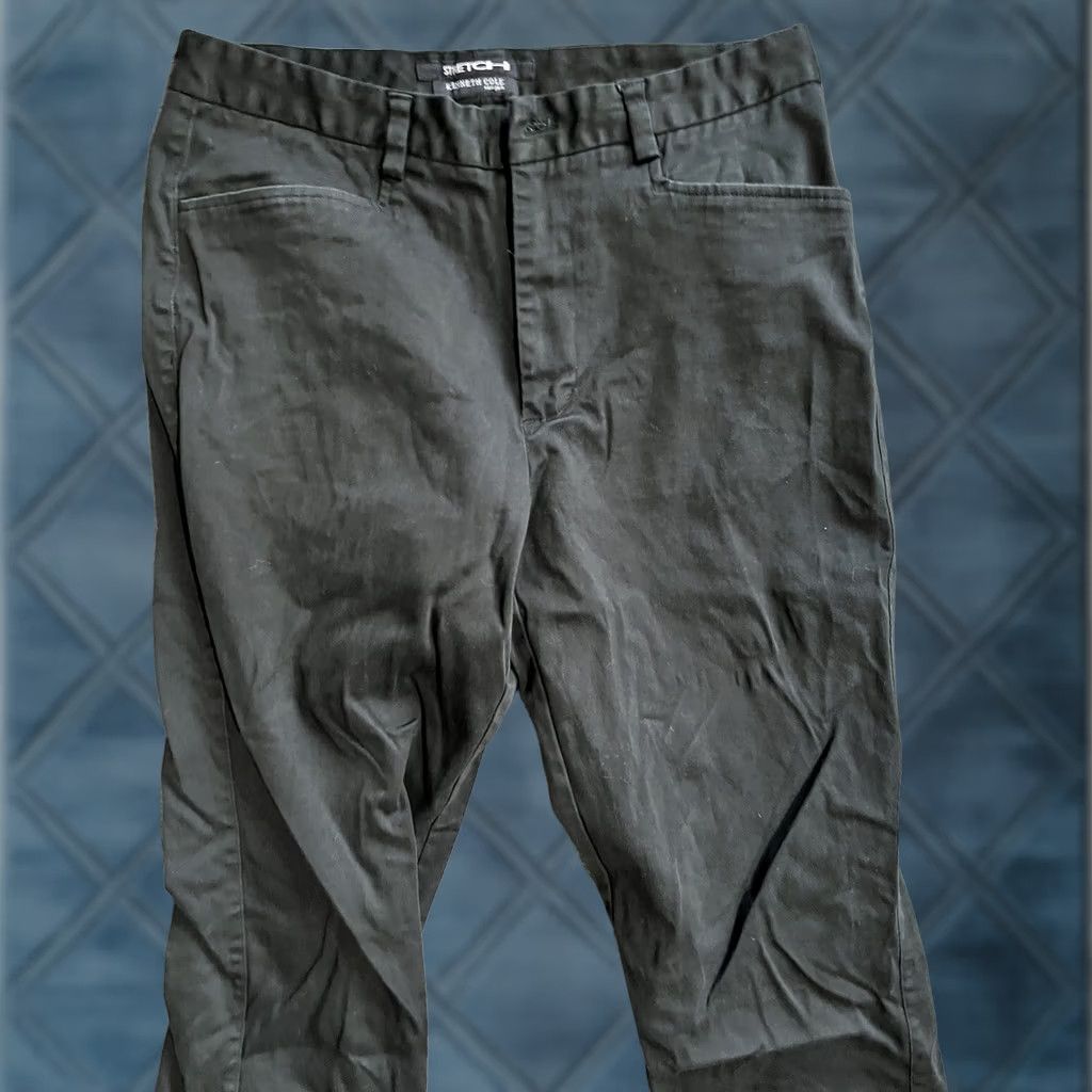 Kenneth Cole KENNETH COLE NY gray cotton flat front PANTS 34x34 Size US 34 / EU 50 - 1 Thumbnail