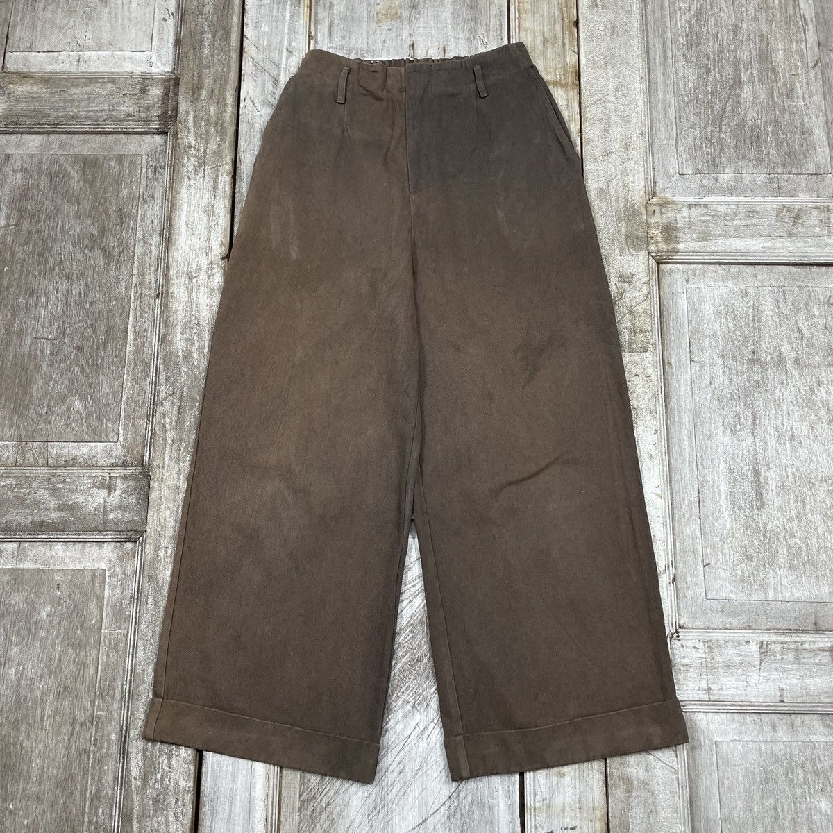 14th Addiction × Japanese Brand × Vintage Vintage And Search Wide Leg Faded Pants Size 27" / US 4 / IT 40 - 1 Thumbnail