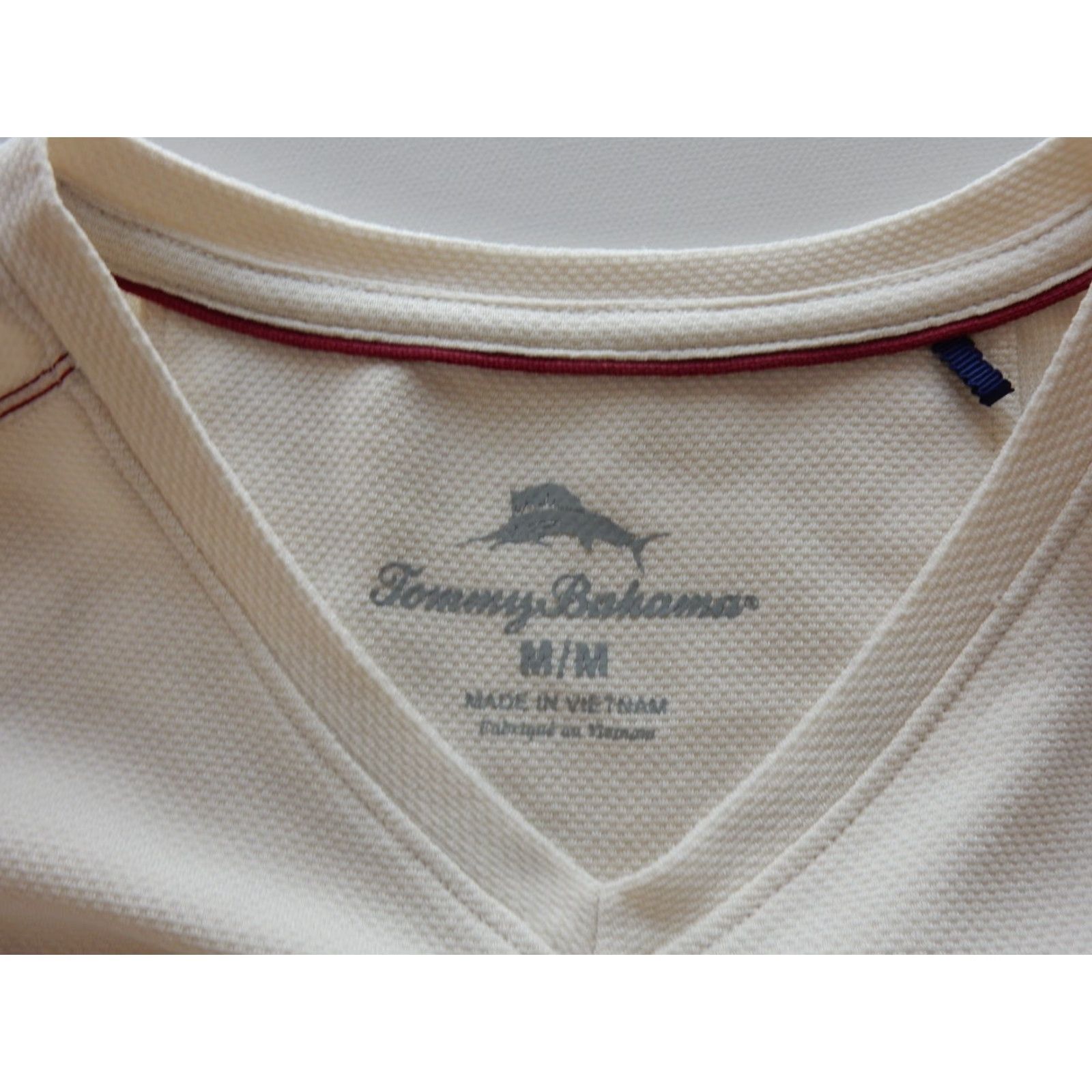 Tommy Bahama Tommy Bahama Men's T-Shirt Size M Short Sleeve Solid Ivory - Men - Modal Shirt Size US M / EU 48-50 / 2 - 5 Thumbnail