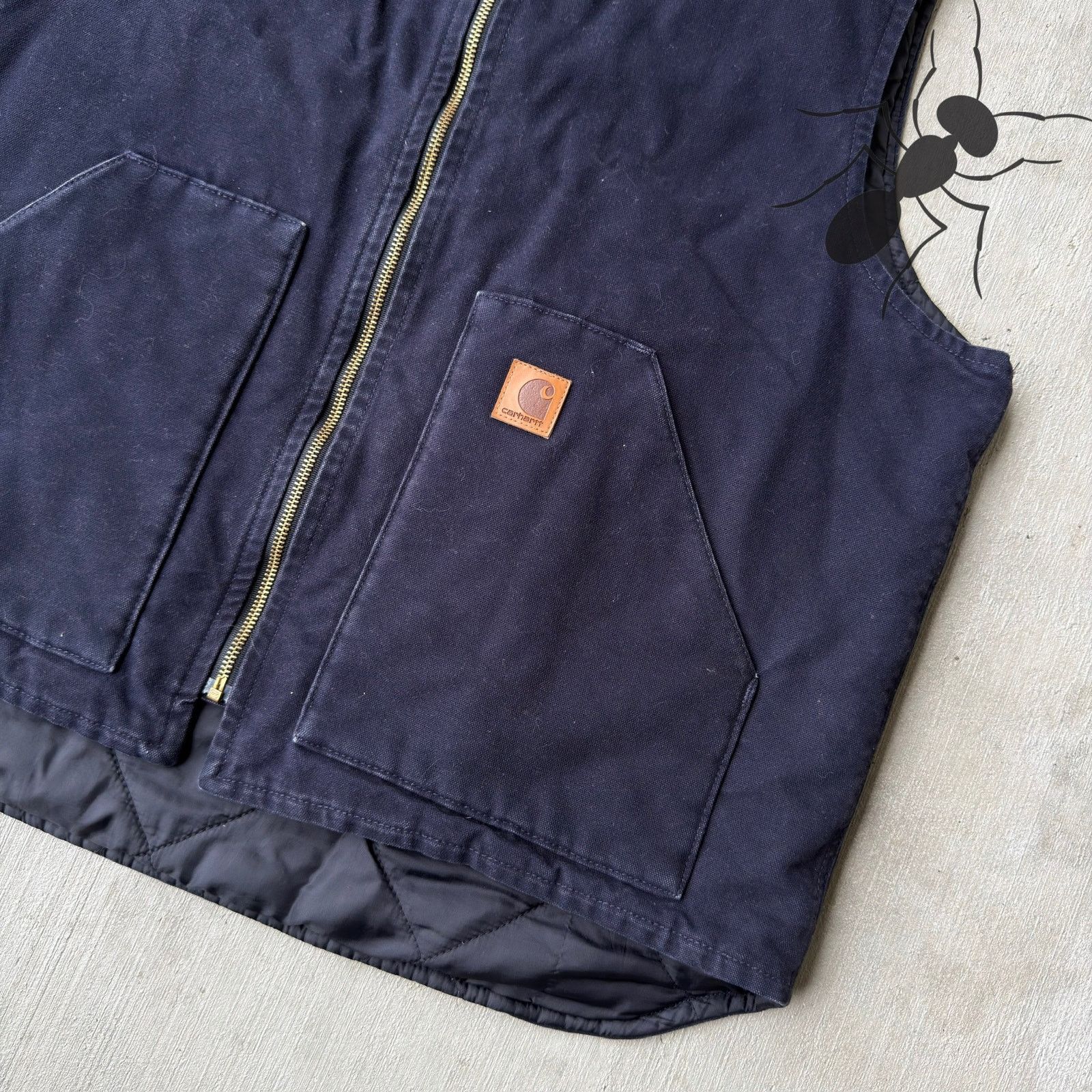 Carhartt × Vintage Carhartt V02 MDT blue work wear vest Size US XL / EU 56 / 4 - 2 Thumbnail