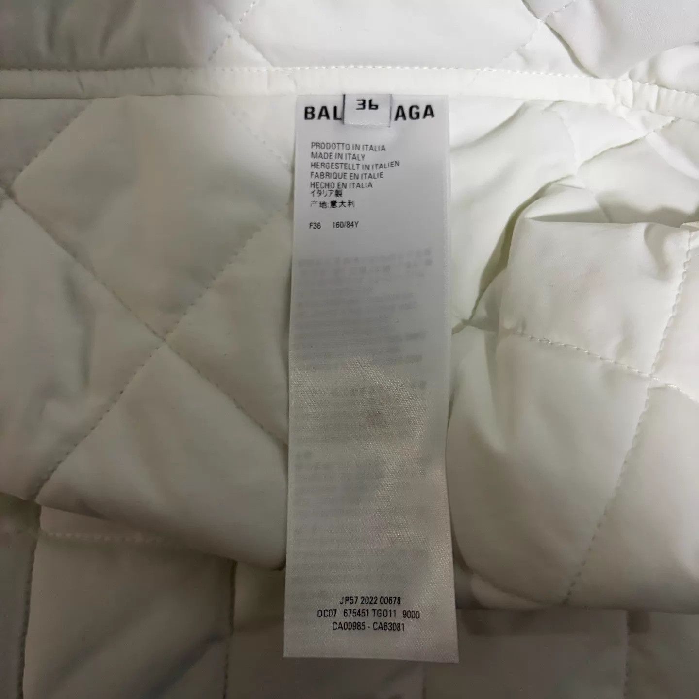 Balenciaga Balenciaga White Cotton Chest Emb Jacket 36 99New Size XS / US 0-2 / IT 36-38 - 4 Thumbnail