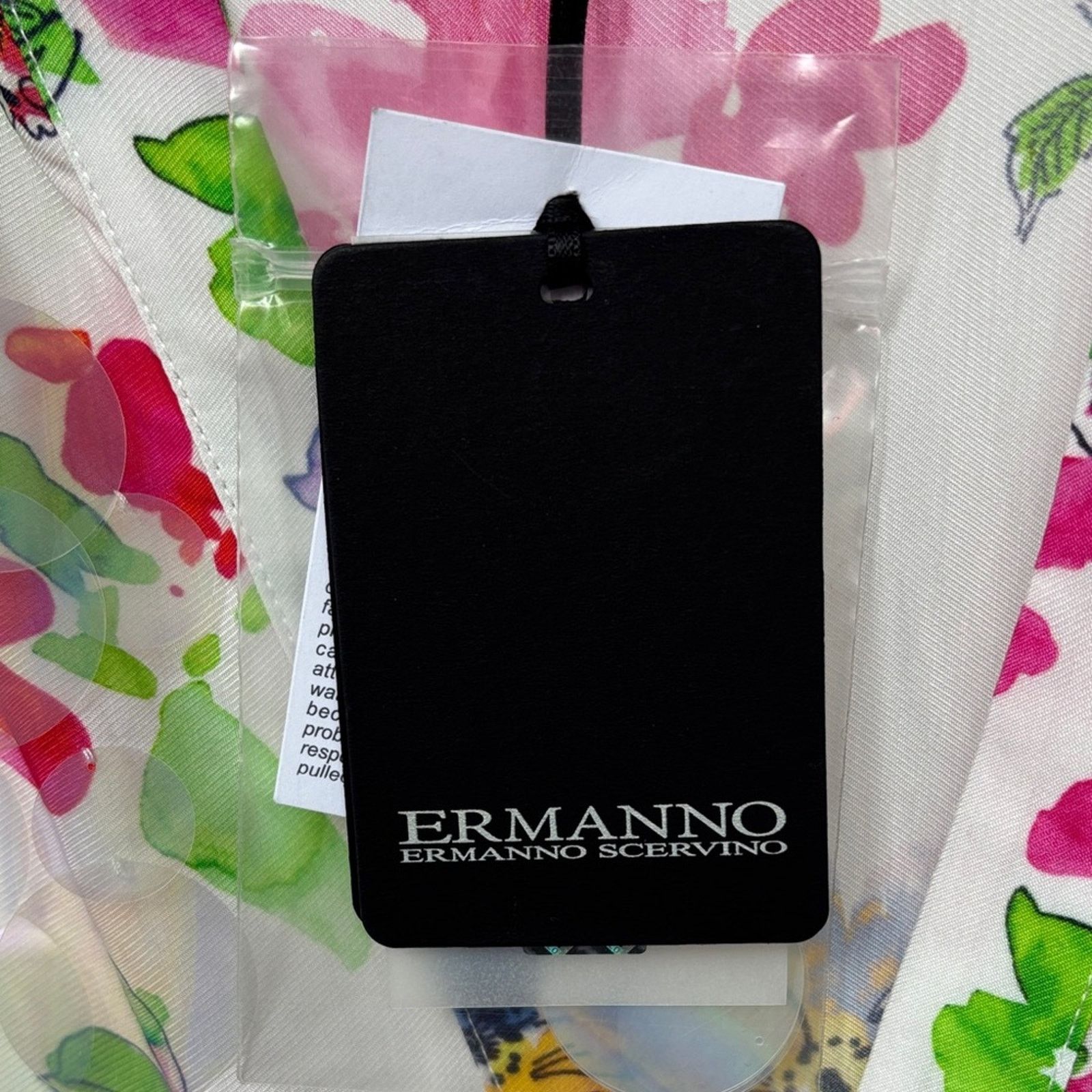 Ermanno Scervino NWT Ermanno Scervino Pink and Green Floral Dress Women's XS Size XS / US 0-2 / IT 36-38 - 2 Thumbnail