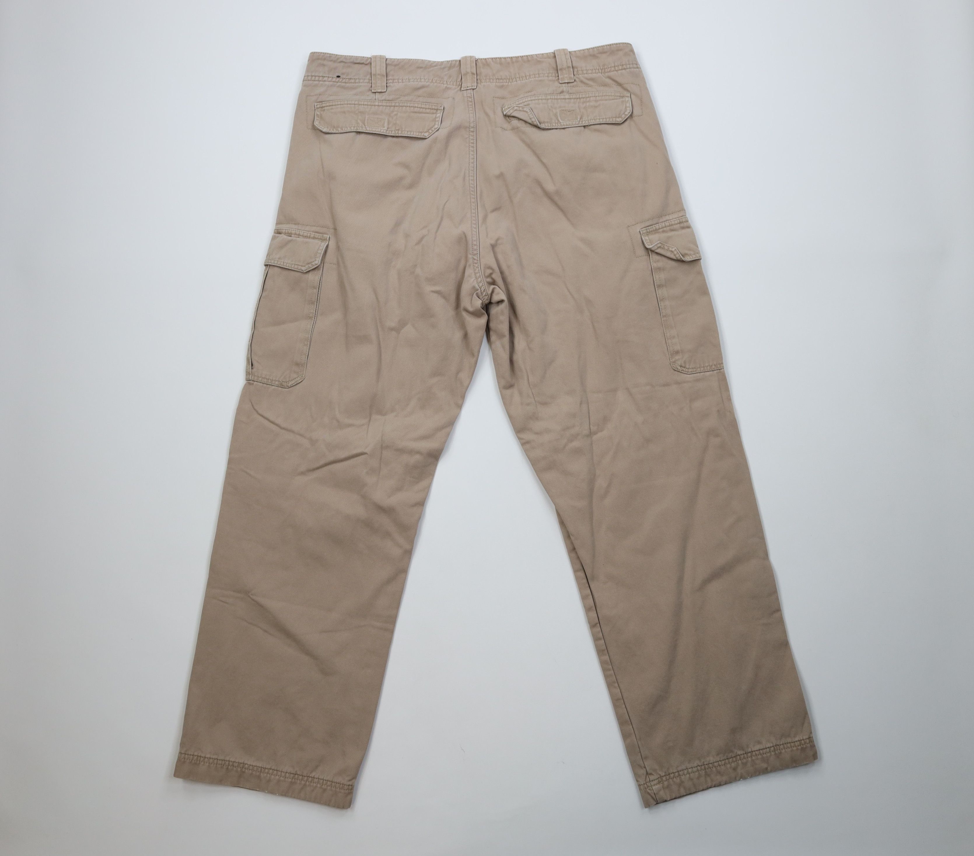 Vintage Vintage Streetwear Flannel Lined Wide Leg Cargo Pants Beige Size US 38 / EU 54 - 11 Thumbnail