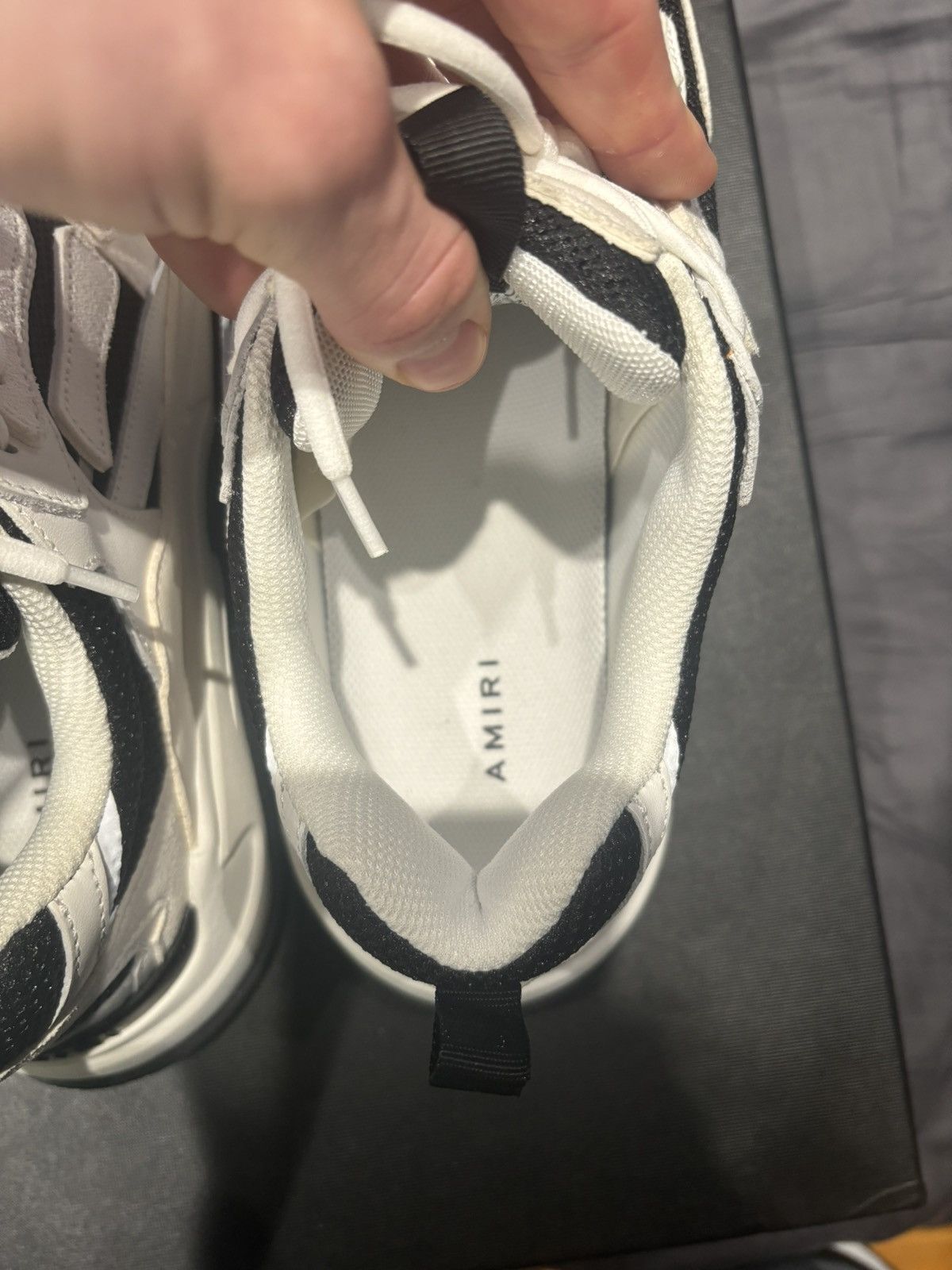 Amiri Amiri Bone Runner White Black Size US 11 / EU 44 - 8 Thumbnail