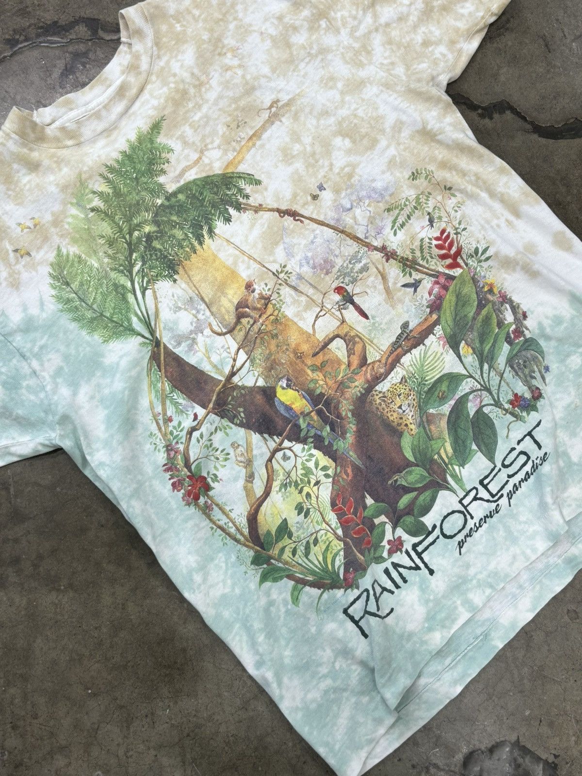 Vintage Vintage AOP Rainforest Nature Tie Dye Tee Large Size US L / EU 52-54 / 3 - 1 Thumbnail