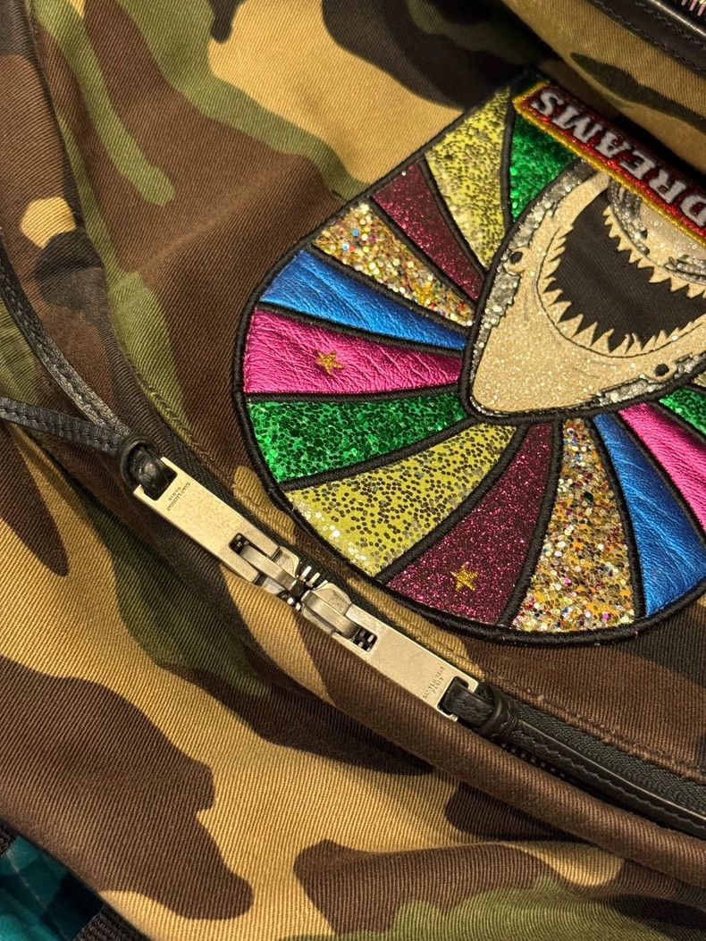 Saint Laurent Paris Saint laurent paris Camouflage canvas backpack 2506-Nextarr Size ONE SIZE - 4 Thumbnail