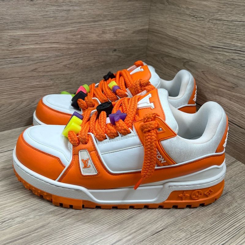 Louis Vuitton Louis Vuitton Trainer Maxi Low Top Fashion Sneakers 0079 Size US 10.5 / EU 43-44 - 1 Thumbnail