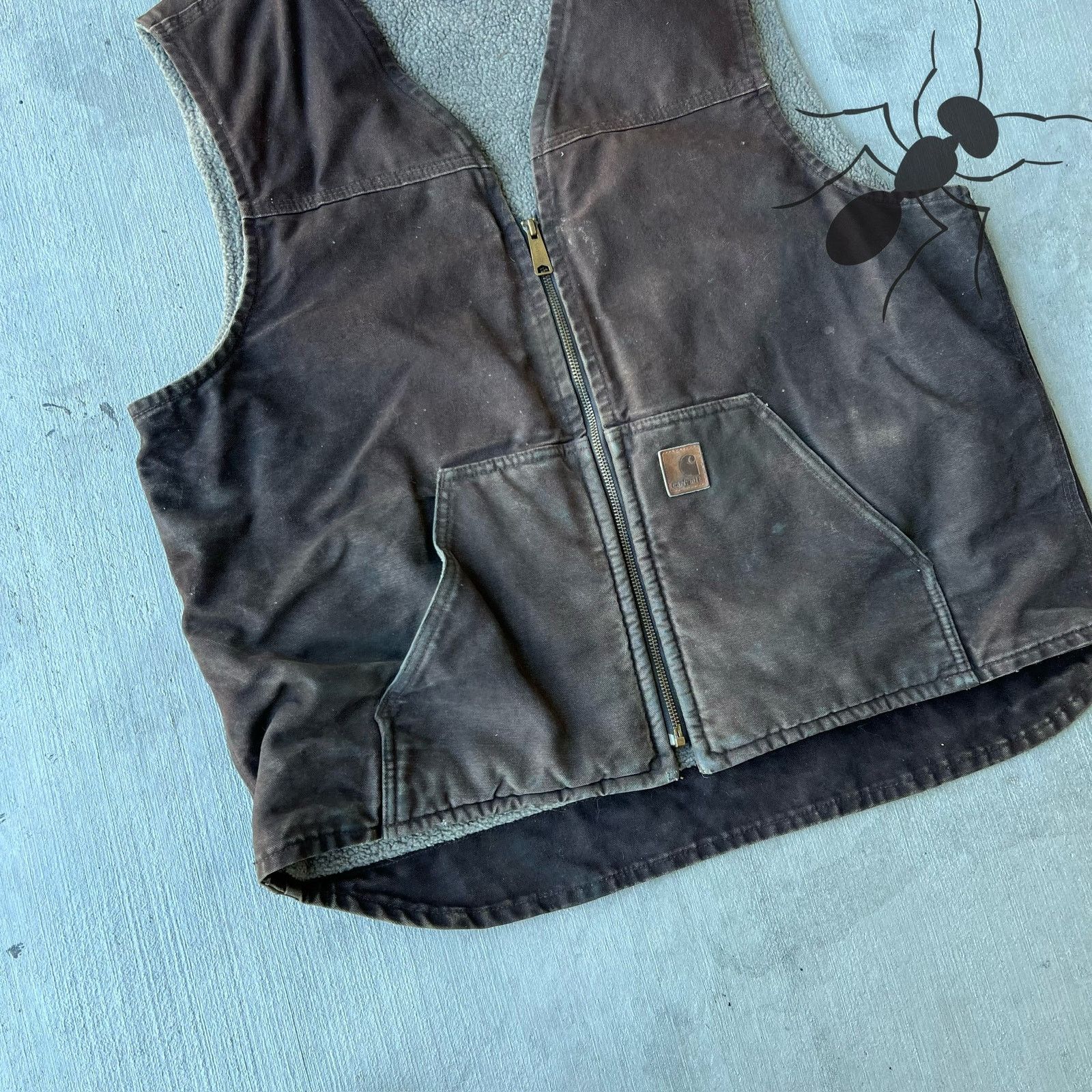 Carhartt × Vintage Carhartt V26 DKB faded brown work wear vest Size US XL / EU 56 / 4 - 2 Thumbnail