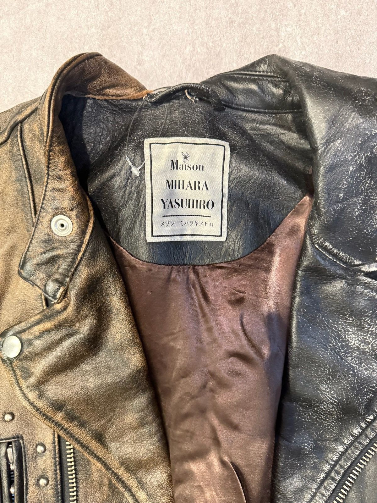 Maison MIHARA YASUHIRO MMY Leather Jacket Size US L / EU 52-54 / 3 - 2 Thumbnail