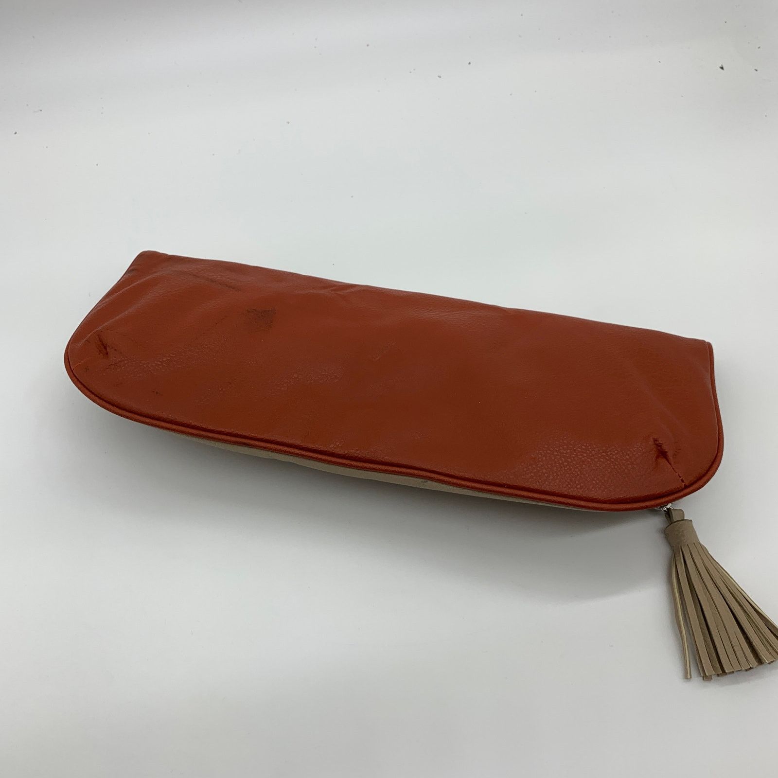Other Orange Clutch Womens Small Bag Zipper Purse Size ONE SIZE - 7 Thumbnail