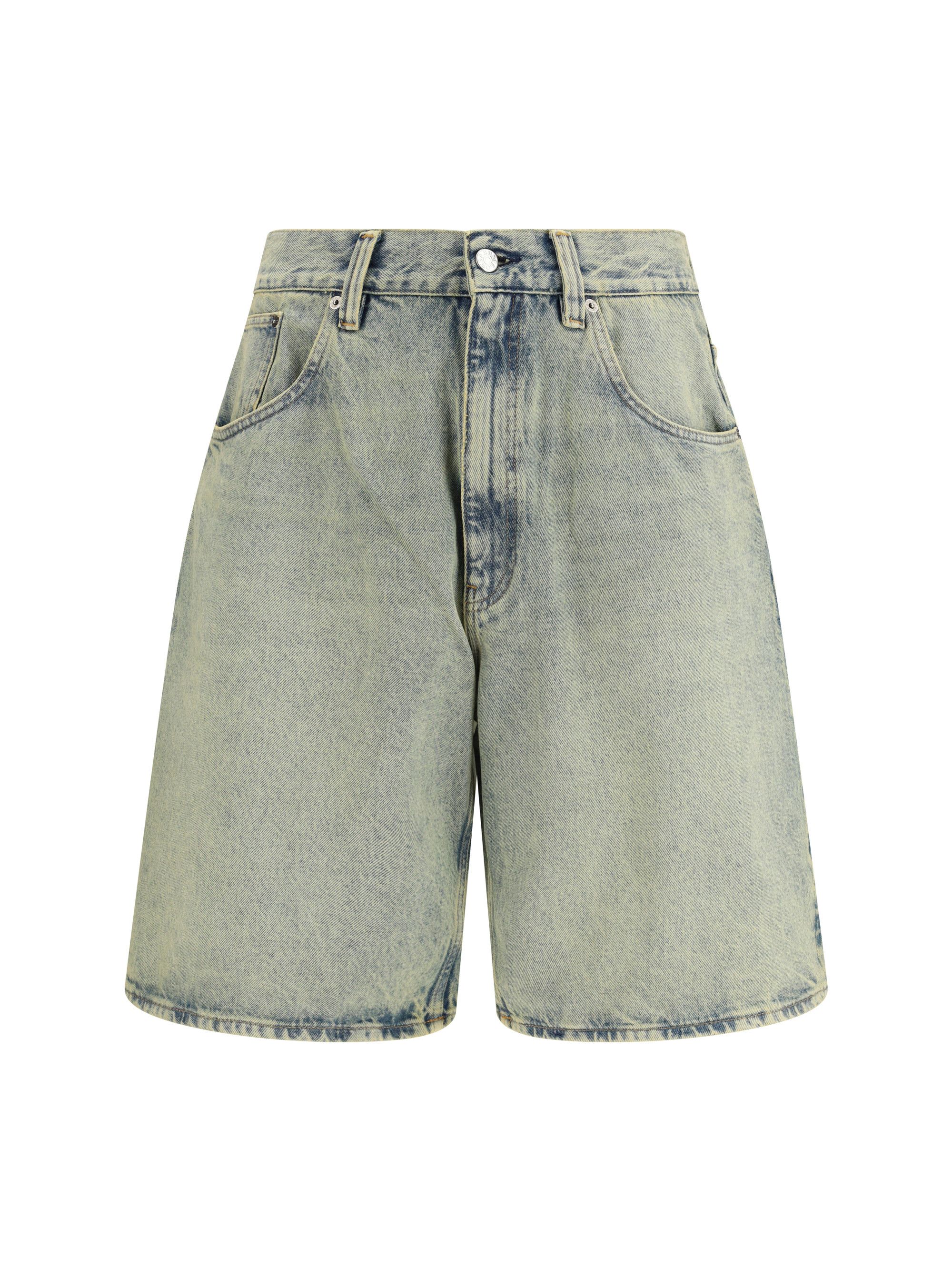 Sunflower Super Wide Denim Bermuda Shorts Size US 34 / EU 50 - 1 Thumbnail