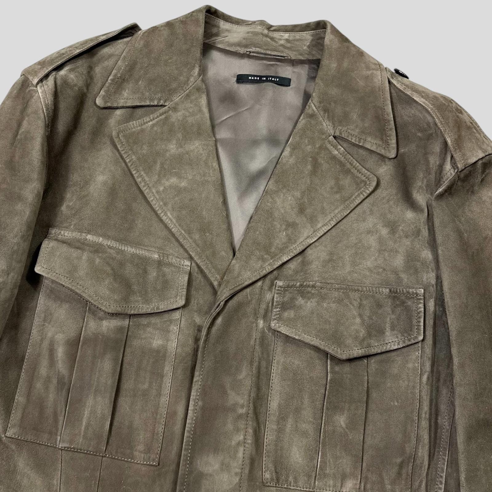 Gucci Gucci Tom Ford FW03 Suede Leather Western Military Jacket L Size US L / EU 52-54 / 3 - 11 Thumbnail