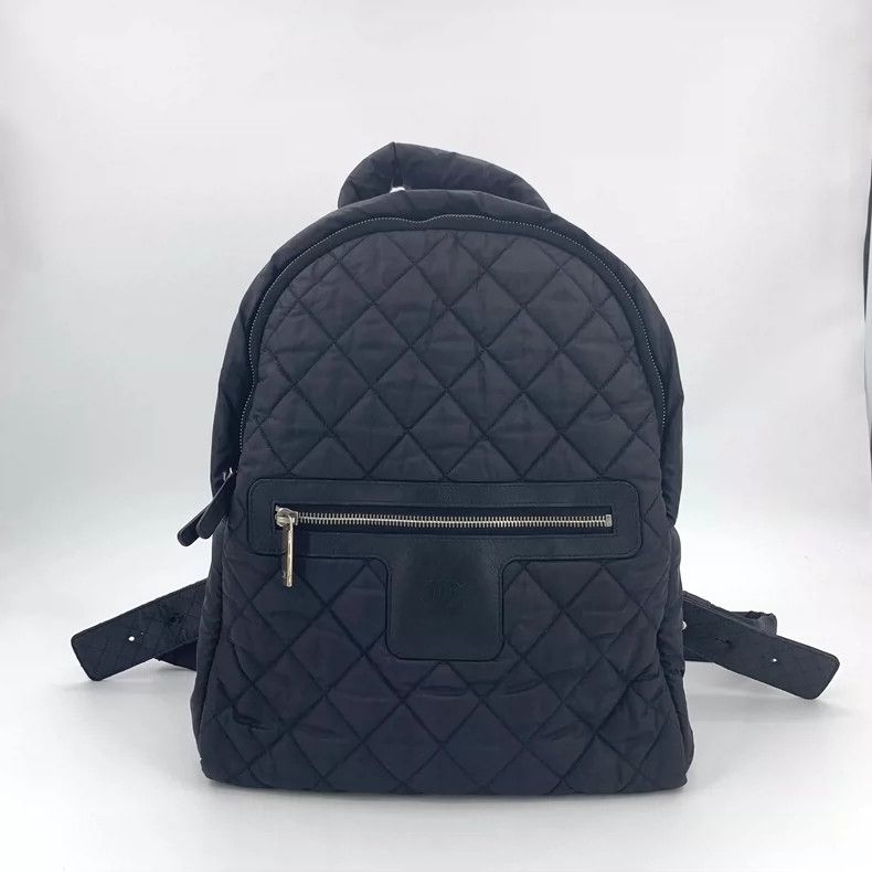 Chanel Black diamond plaid space cotton backpack 2504-Nexta