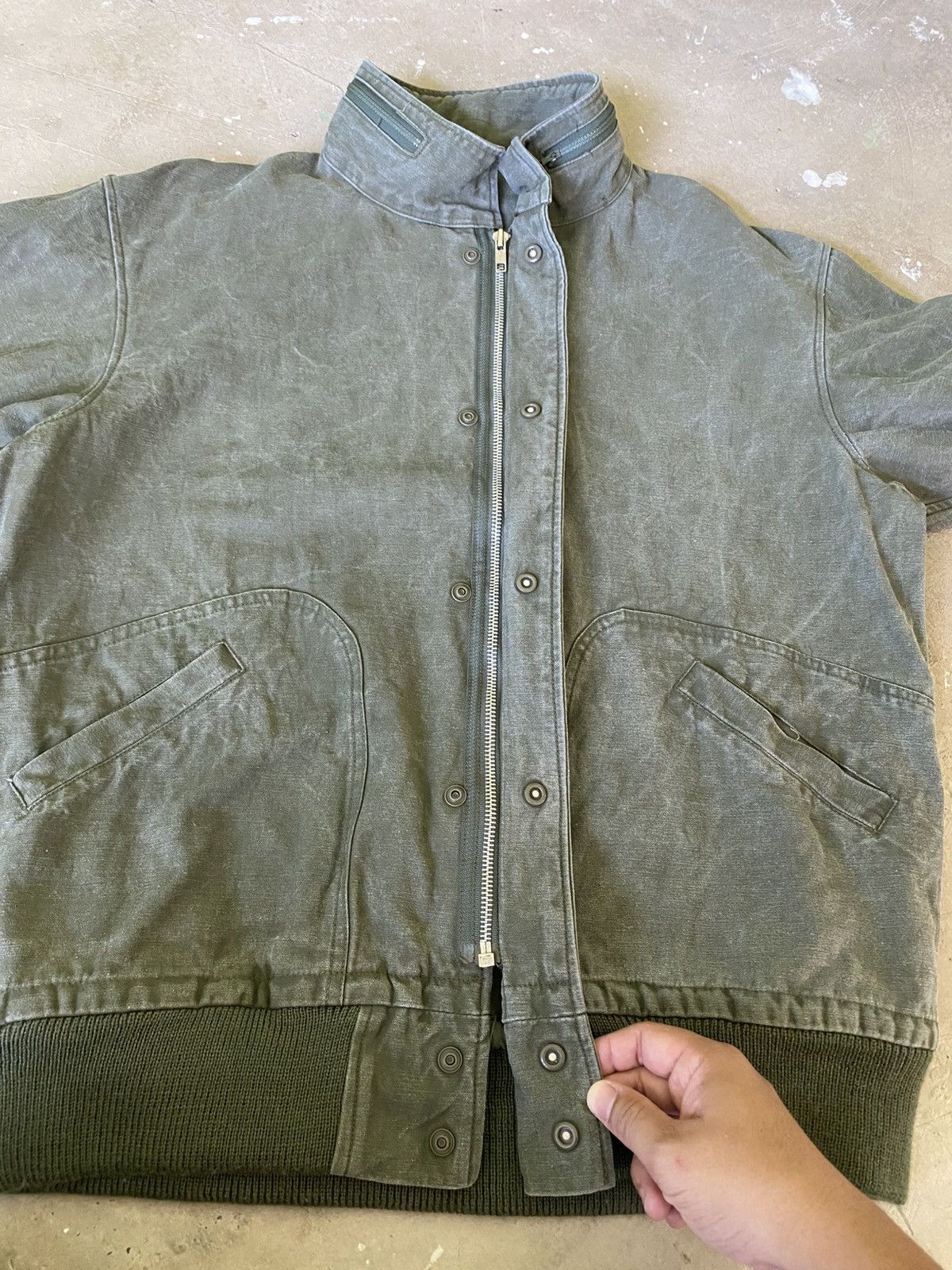 Japanese Brand Evenriver Hidden Hood Military Bomber Jacket Size US L / EU 52-54 / 3 - 10 Thumbnail