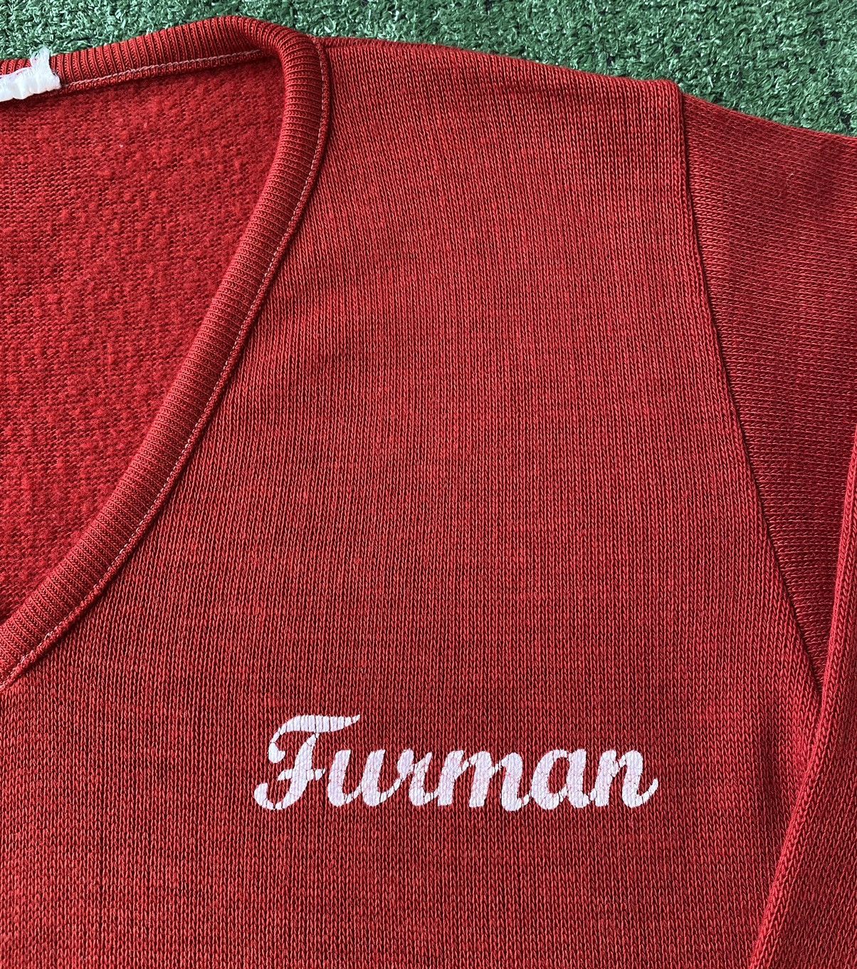 Vintage Vintage 80’s Furman University V Neck Sweater Men’s Small Size US S / EU 44-46 / 1 - 4 Thumbnail