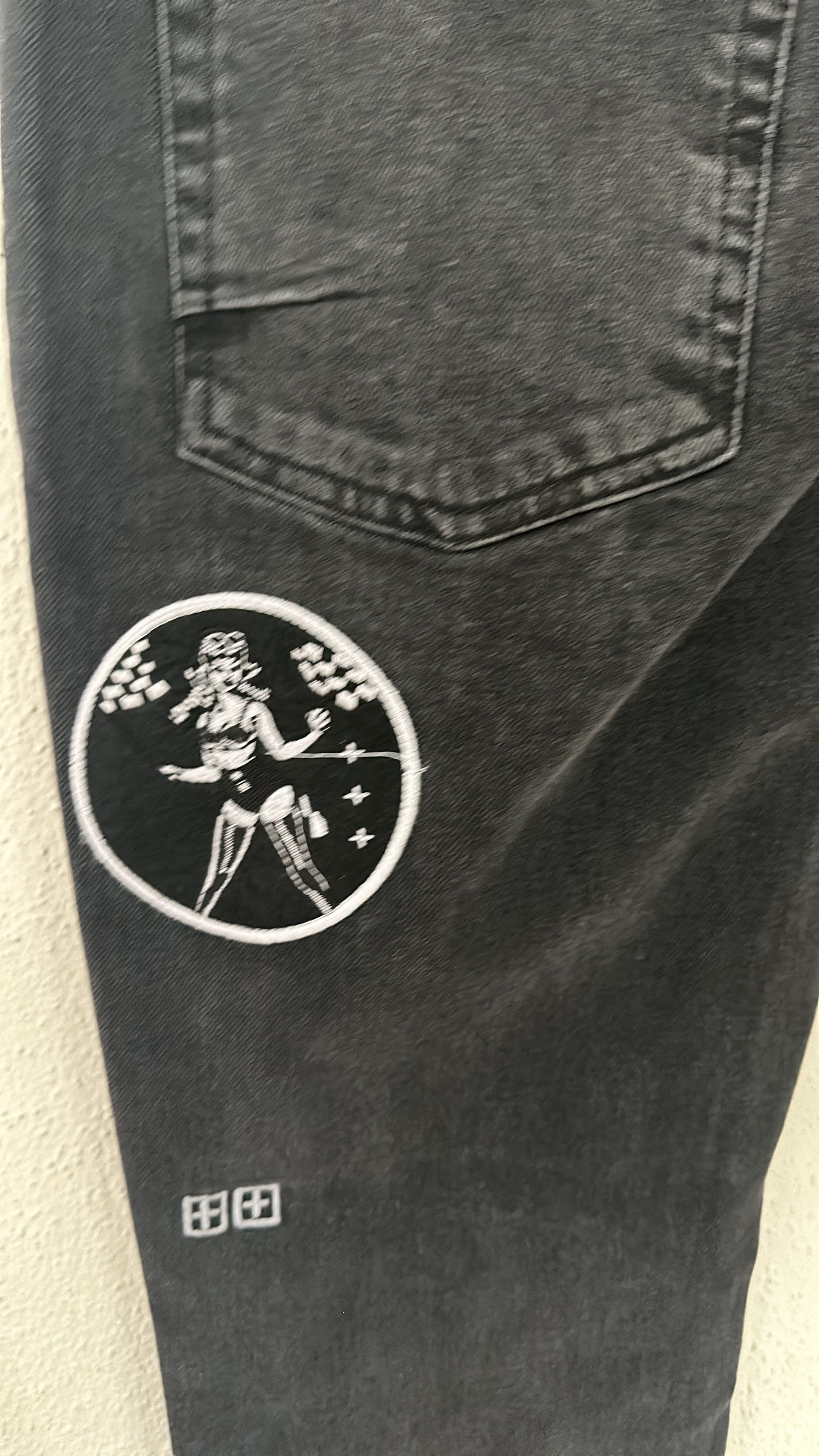Ksubi Ksubi Van Winkle Roadhouse Black Patched Jean Size 30 Size US 30 / EU 46 - 7 Thumbnail