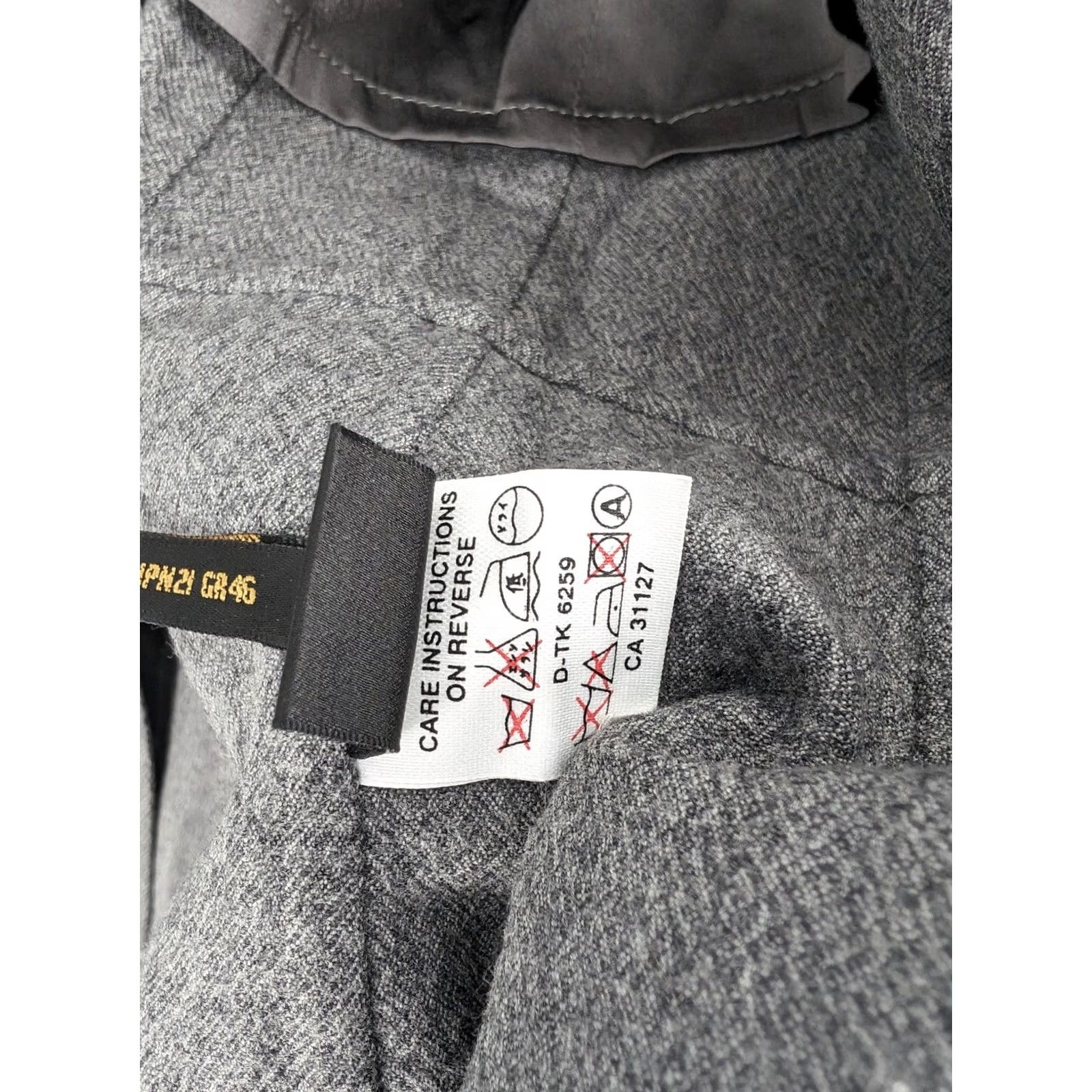 Donna Karan Donna Karan Collection Blazer Wool Open Jacket Gray Vintage Women Medium 6 Italy Blazer Coat Size M / US 6-8 / IT 42-44 - 7 Thumbnail