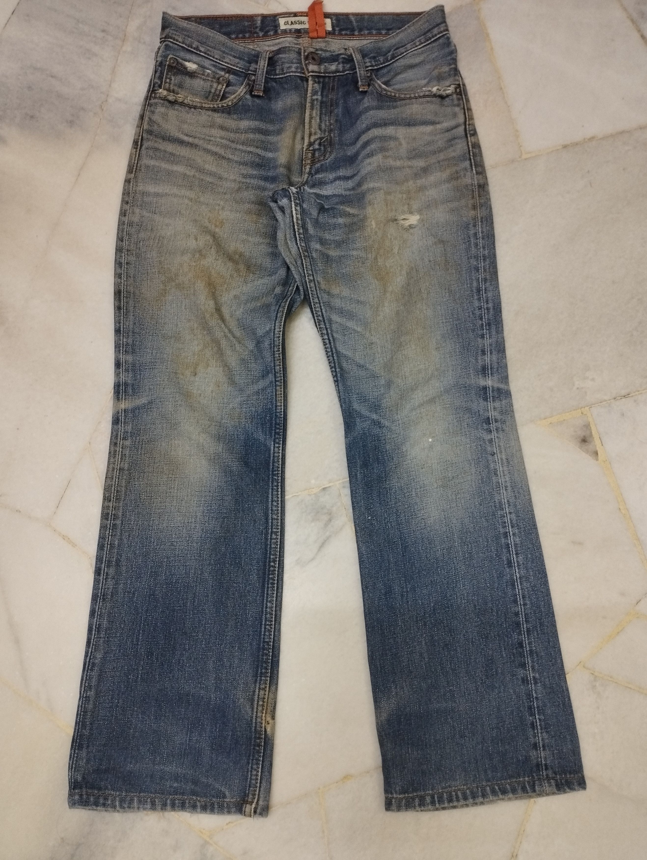 Levi's Vintage Levi's 507 Crazy Mud Rusty Thrash Faded Size US 29 - 1 Thumbnail