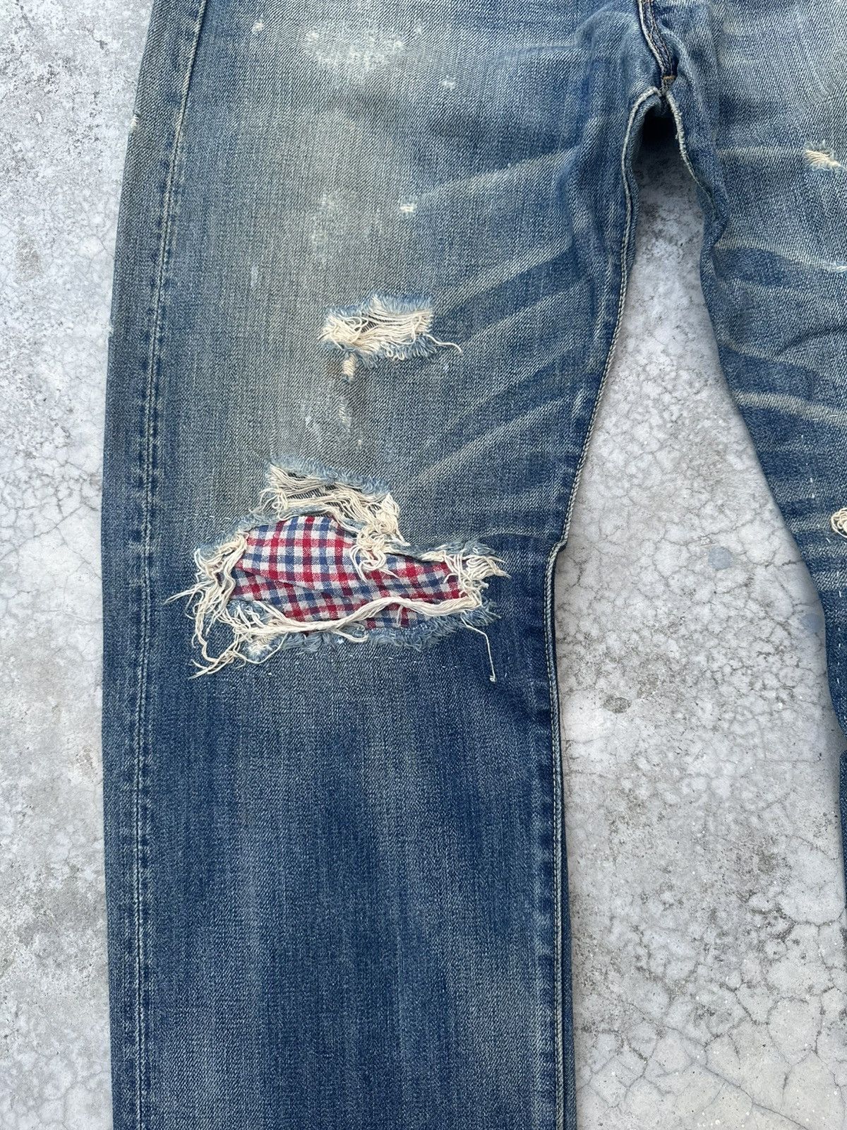 Levi's Vintage Levi's 501 Big E 1971 Distressed Jeans Size US 34 / EU 50 - 7 Thumbnail