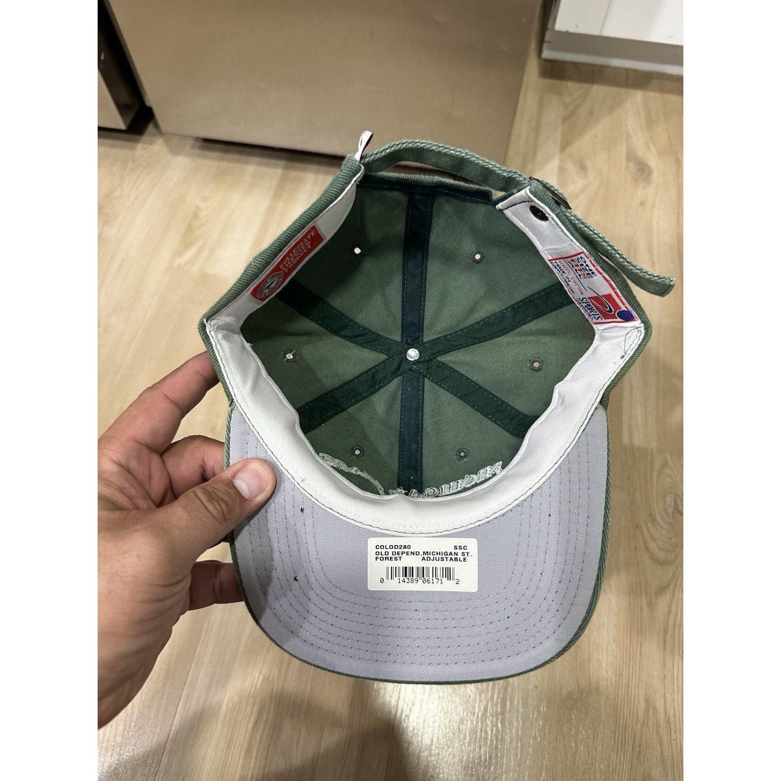 Sports Specialties Michigan State Spartans Vintage Green Strapback Cap Hat Size ONE SIZE - 5 Thumbnail