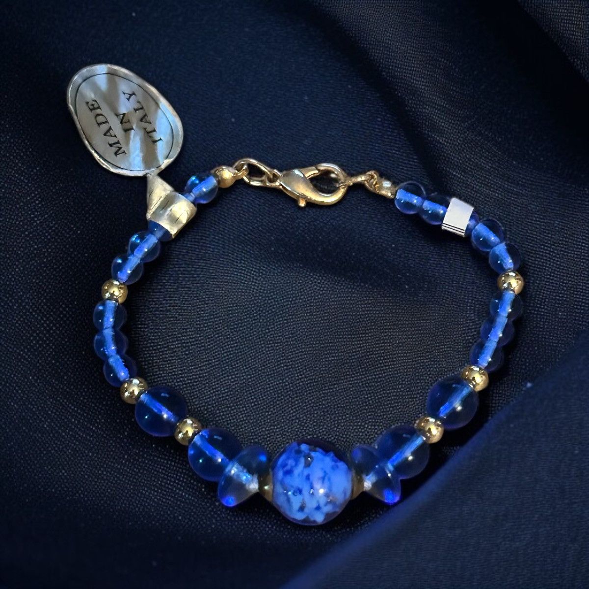Other Blue Venetian glass bead bracelet Size ONE SIZE - 1 Thumbnail