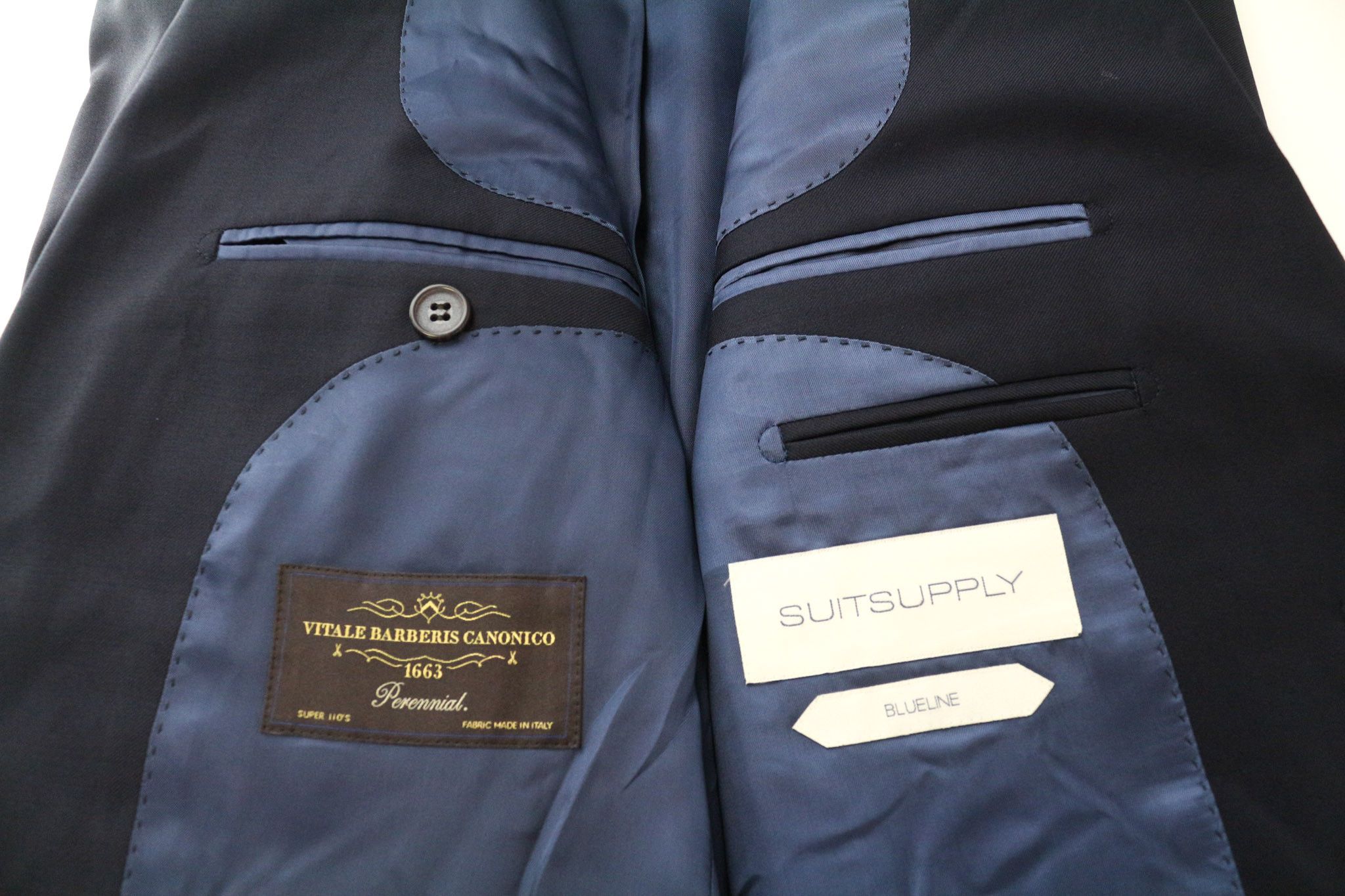 Suitsupply LAZIO UK36L Navy Wool Lined Blazer 75091 Size 36R - 5 Thumbnail